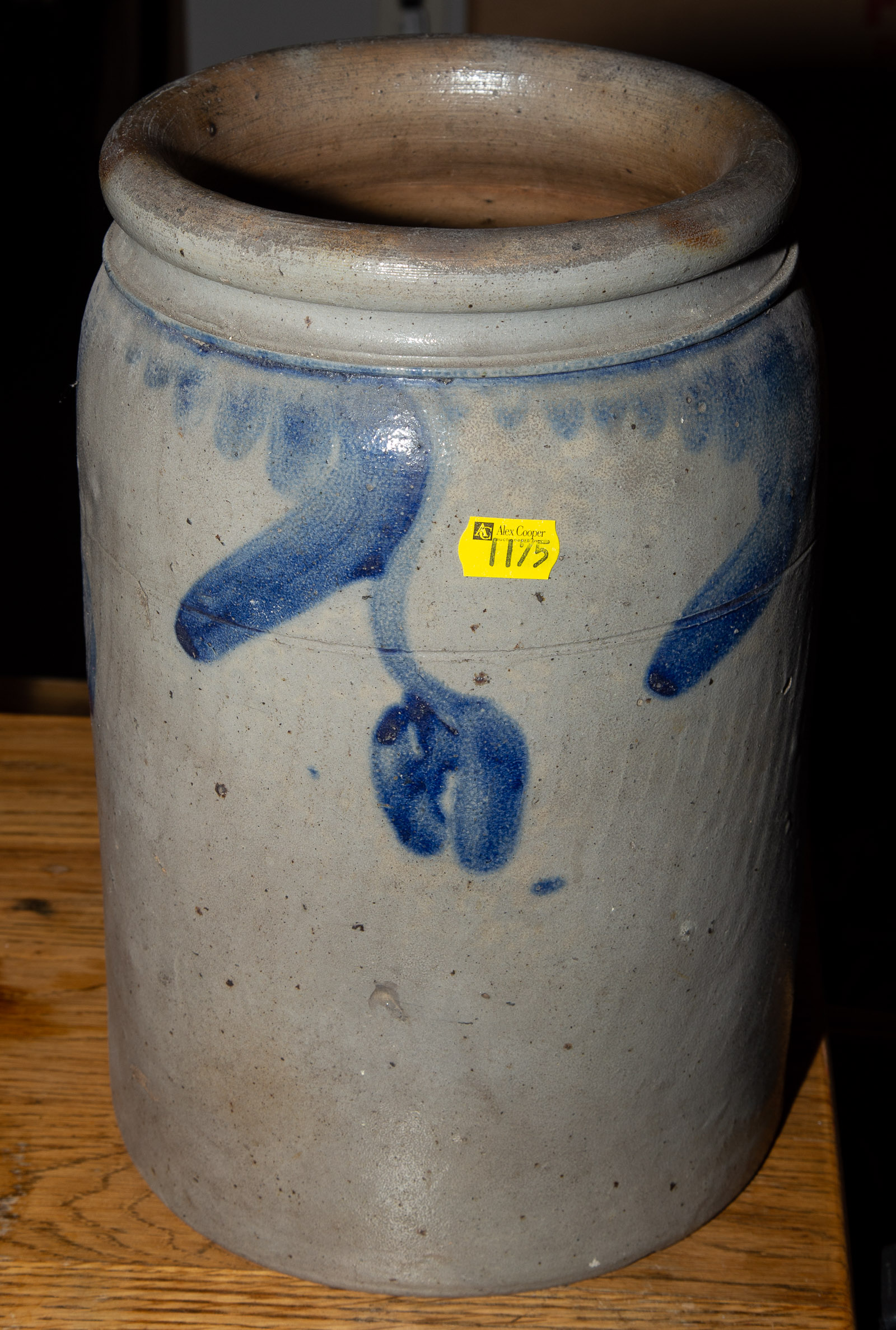 AMERICAN COBALT DECORATED STONEWARE 334cf2