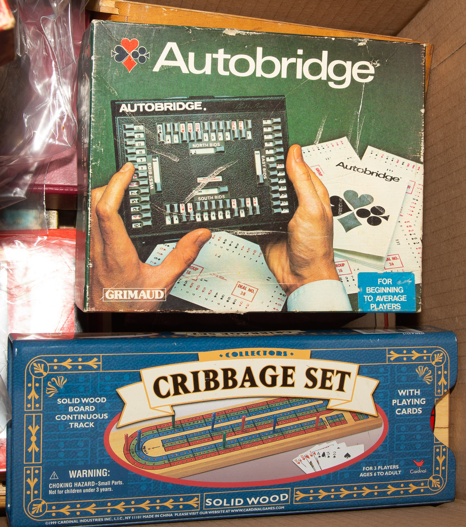 TWO BOXES OF ASSORTED BOARD GAMES Includes
