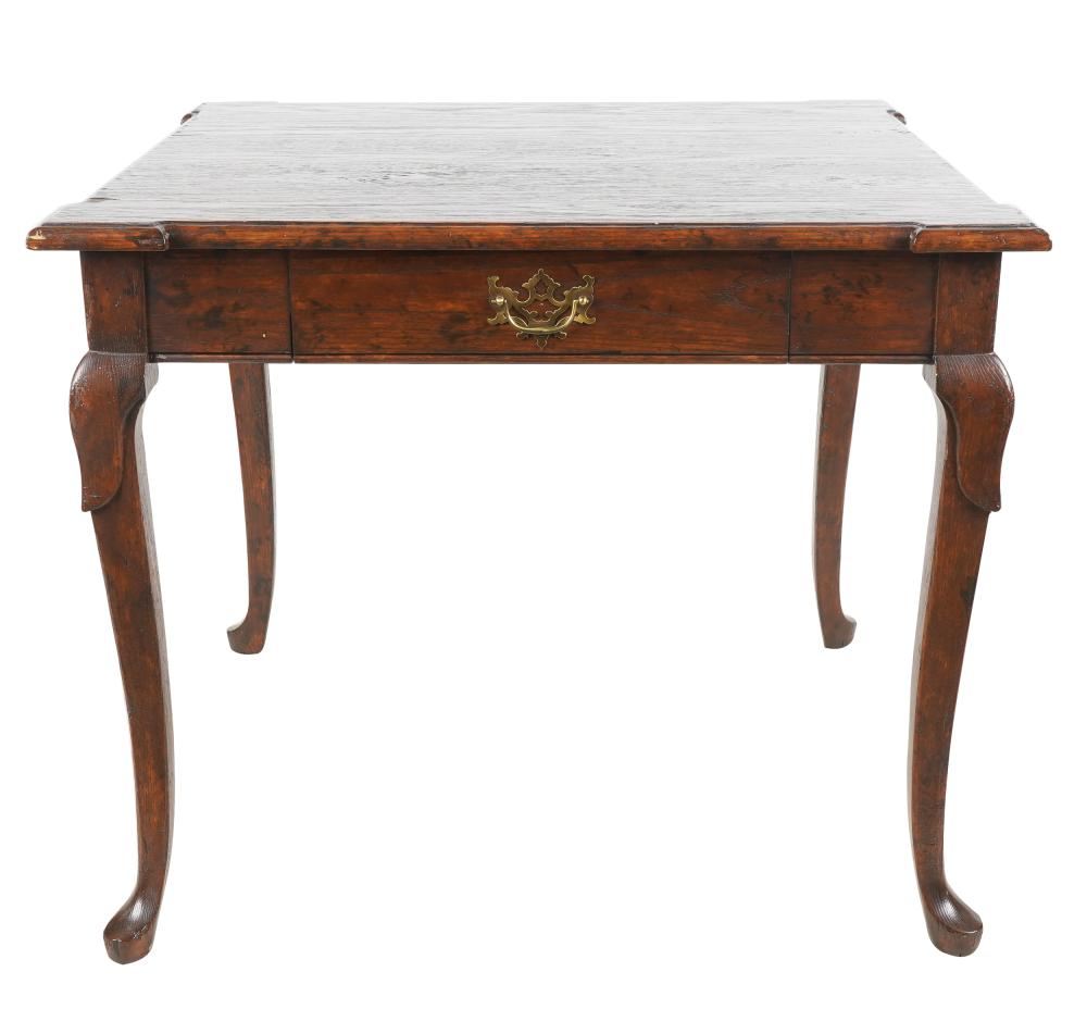 GEORGIAN STYLE OAK GAMES TABLE20th 334cfb