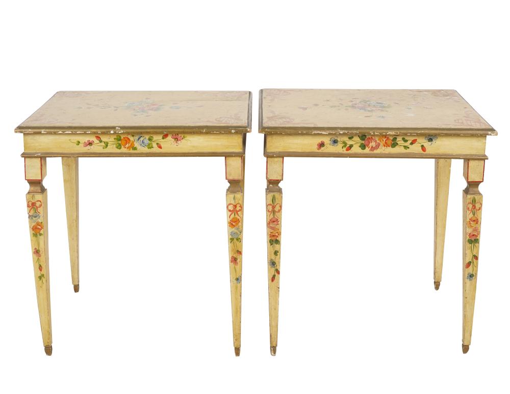 PAIR OF CONTINENTAL PAINTED WOOD 334d38