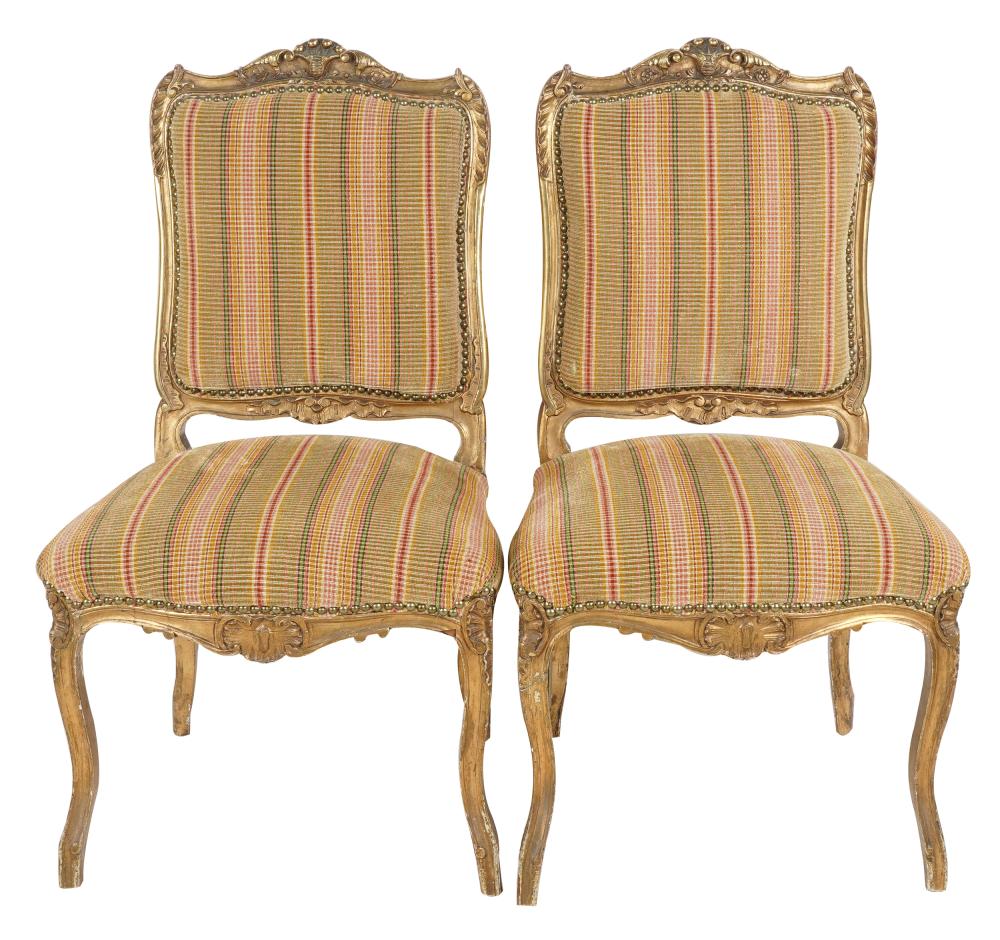 PAIR OF LOUIS XV-STYLE GILTWOOD