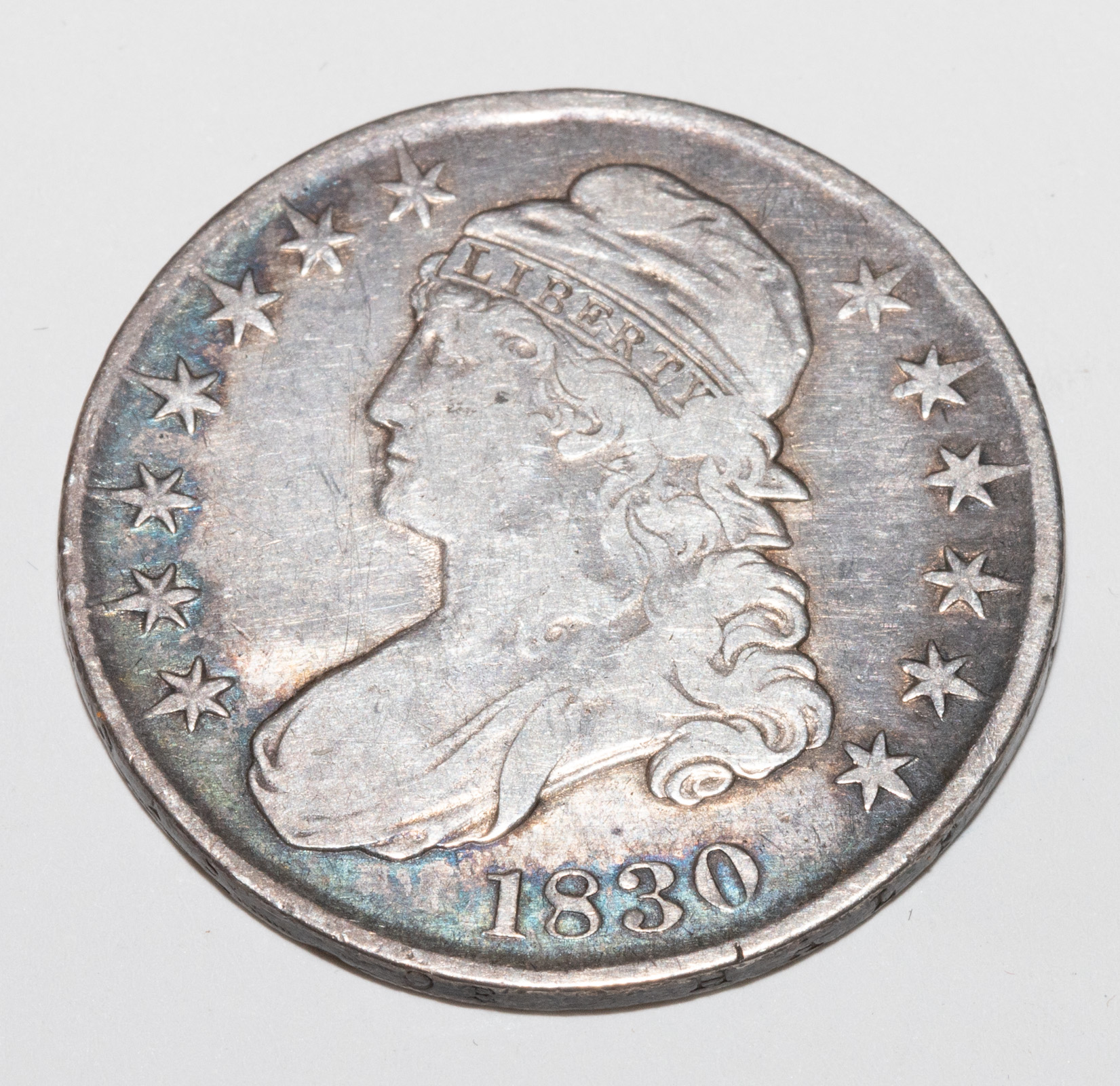 1830 BUST HALF SMALL O O 101 VG 334d3e