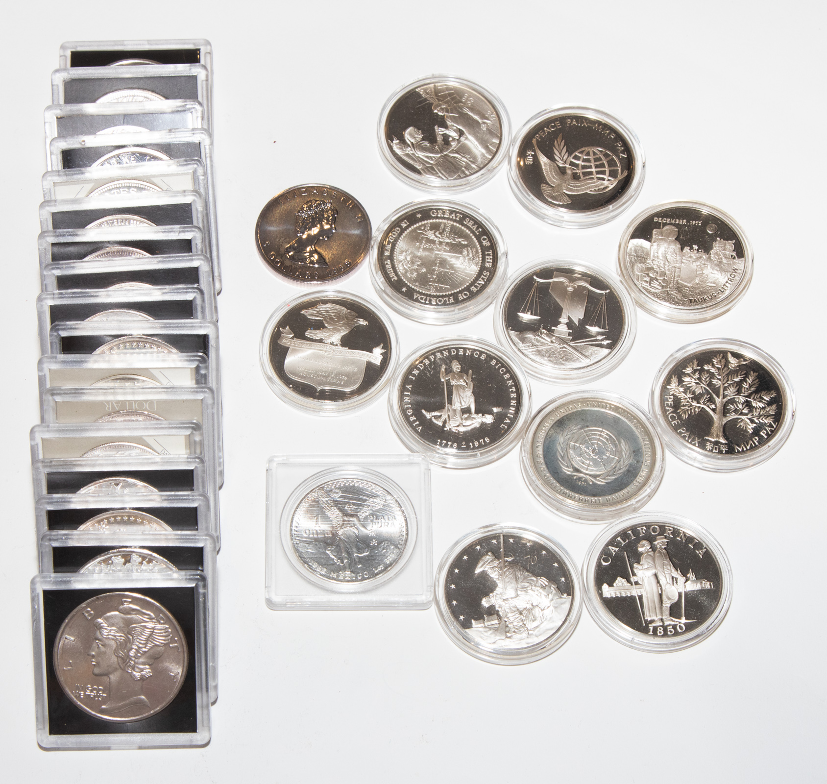 30- ONE OUNCE SILVER ROUNDS Variety