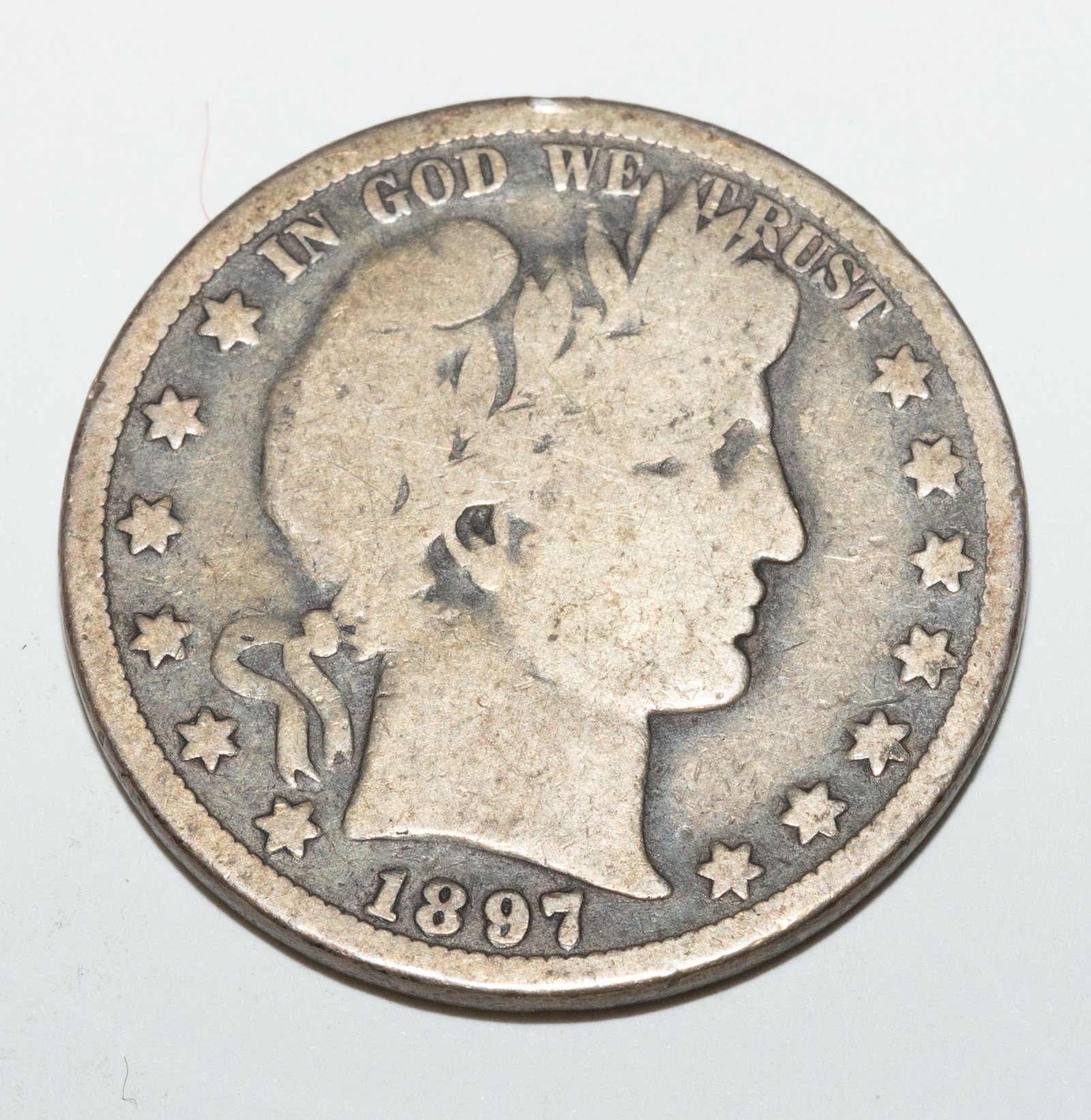 1897 O BARBER HALF G KEY DATE  334d98