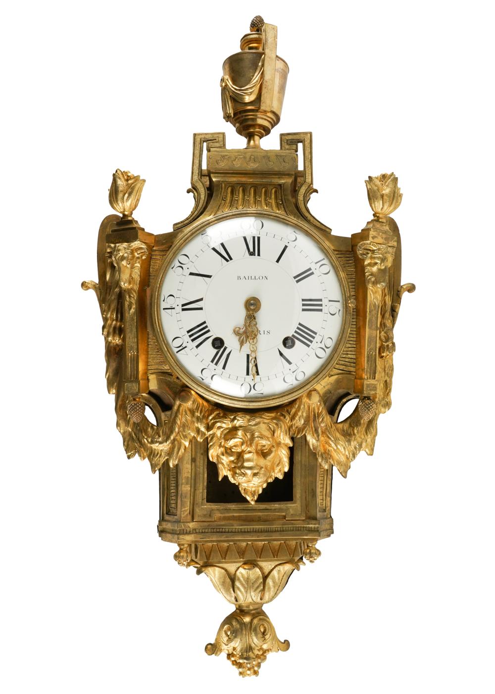 LOUIS XVI STYLE GILT BRONZE CARTEL 334ec6