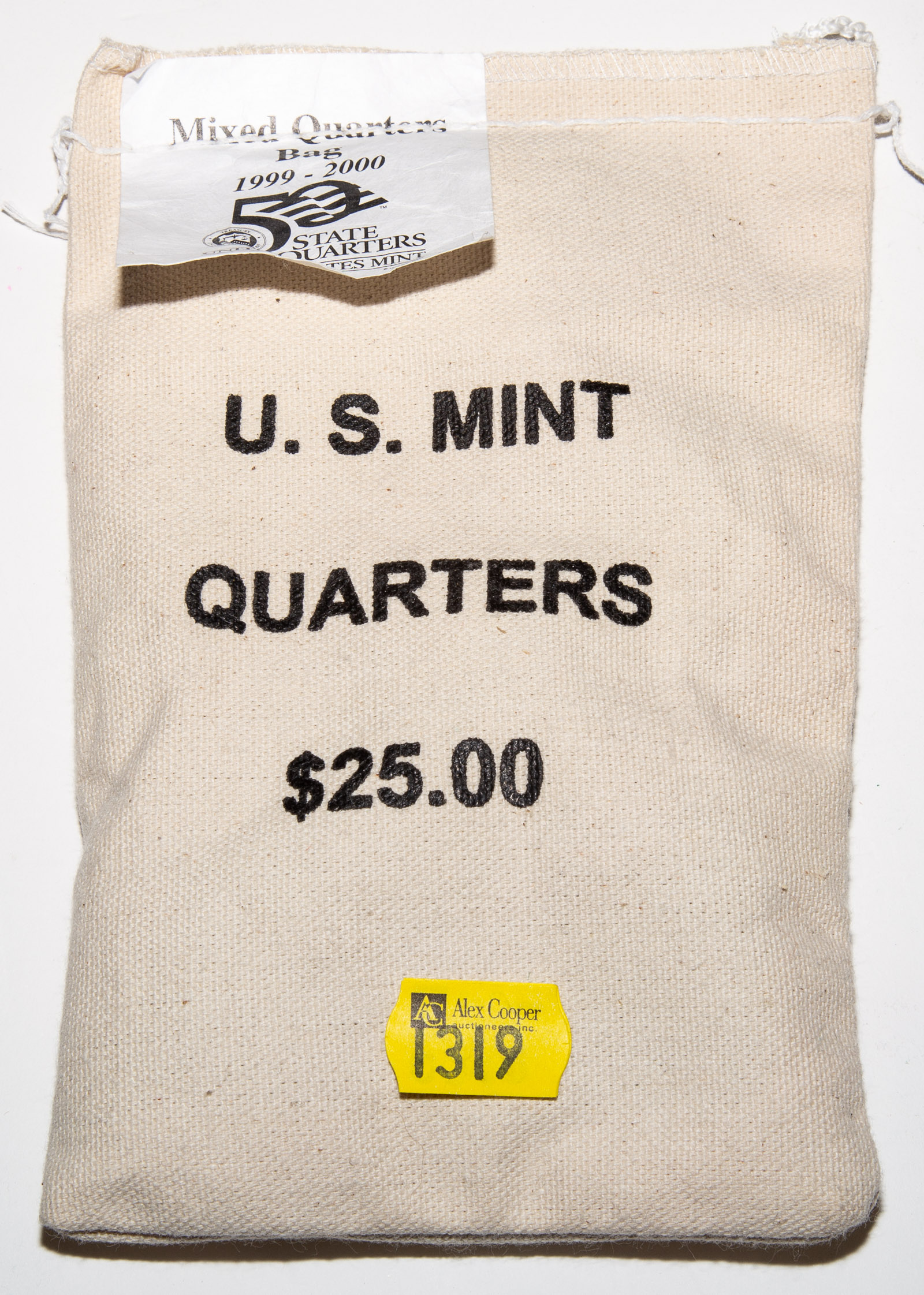 MINT SEALED BAG OF $25 MIXED 1999-2000