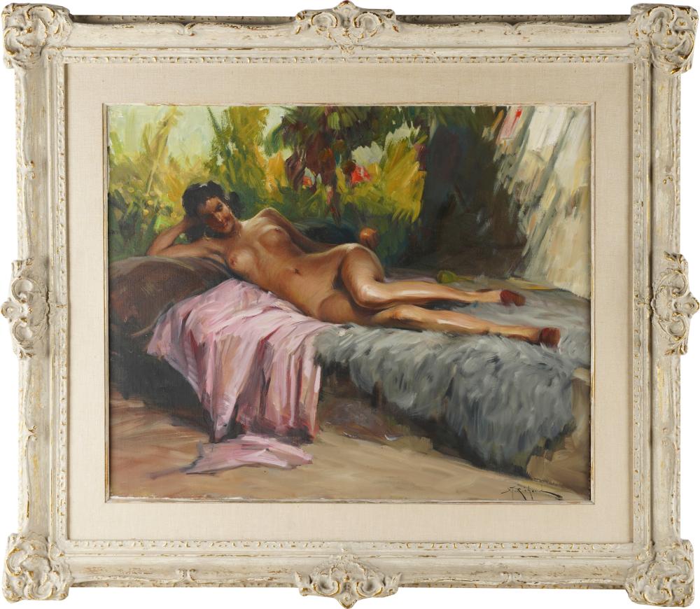 D T RICHARD NUDE GIRLoil on canvas  334ef3