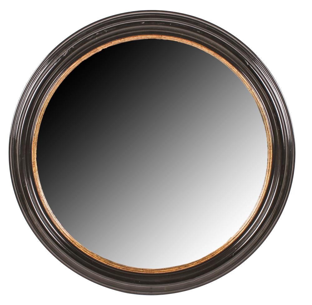 EBONY & GILT WOOD WALL MIRRORwith