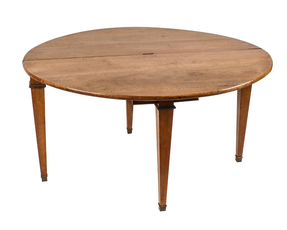 FRUITWOOD GATELEG TABLEthe top round