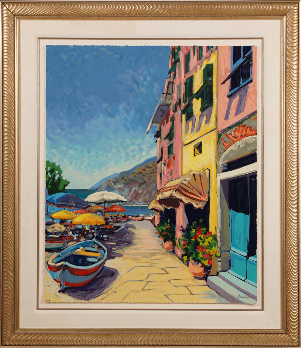 20TH 21ST CENTURY COASTAL VILLAGEserigraph  334f95