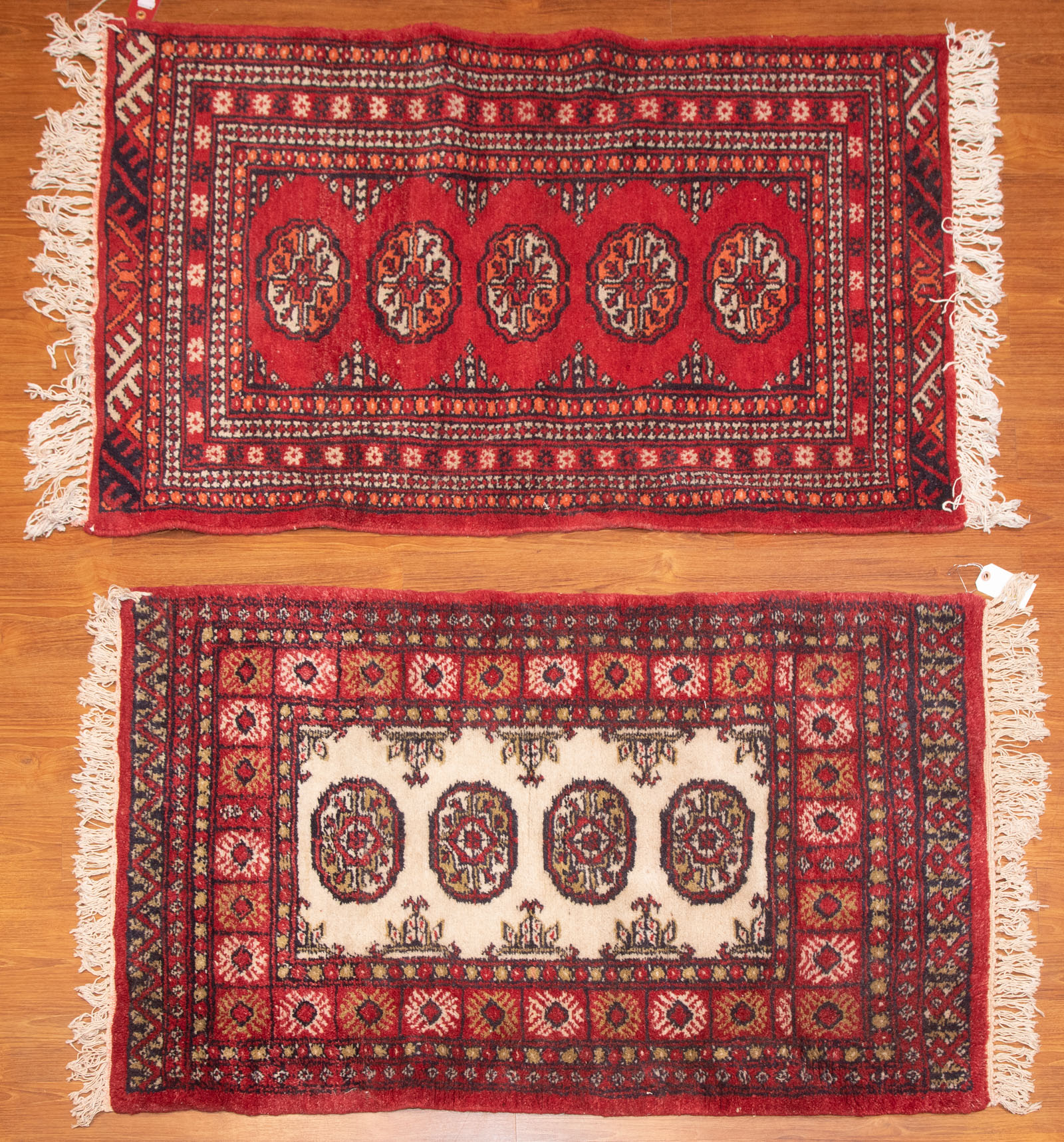 TWO BOKHARA RUGS, PAKISTAN, 2.8