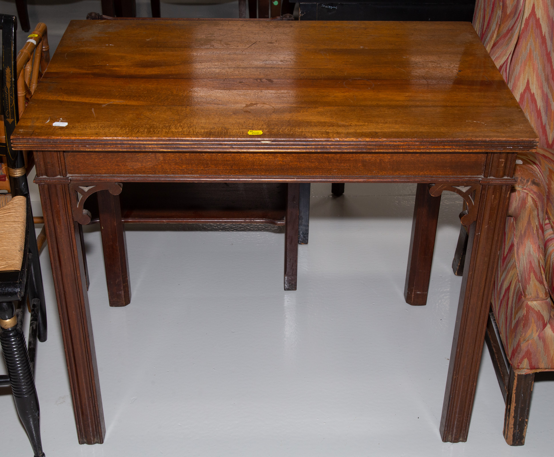 A CHIPPENDALE STYLE MAHOGANY HALL