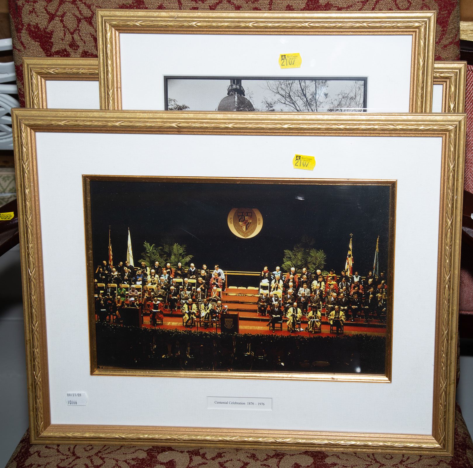 THREE FRAMED JHU PHOTOGRAPHS Includes