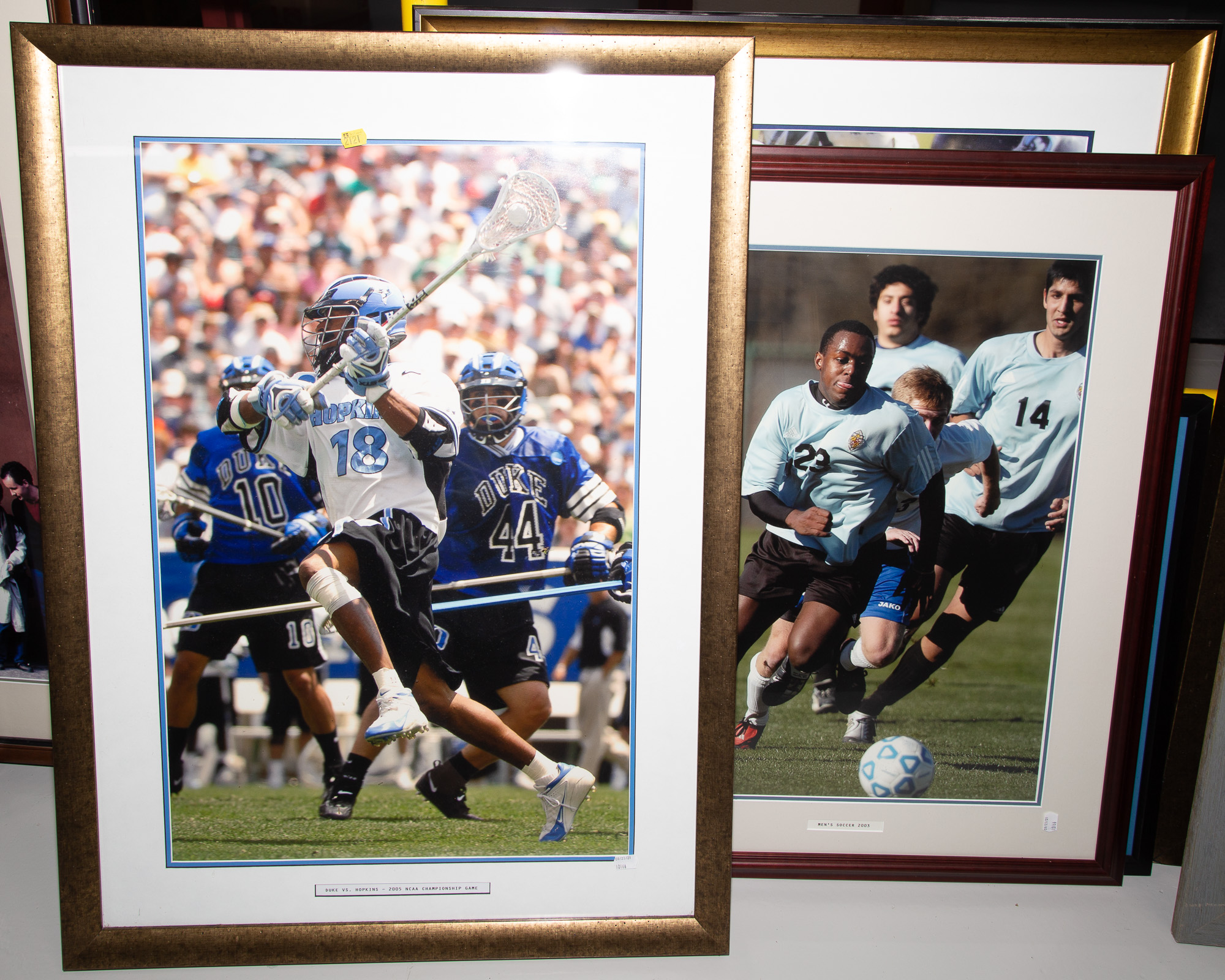 THREE SPORTS PHOTOGRAPHS & ONE