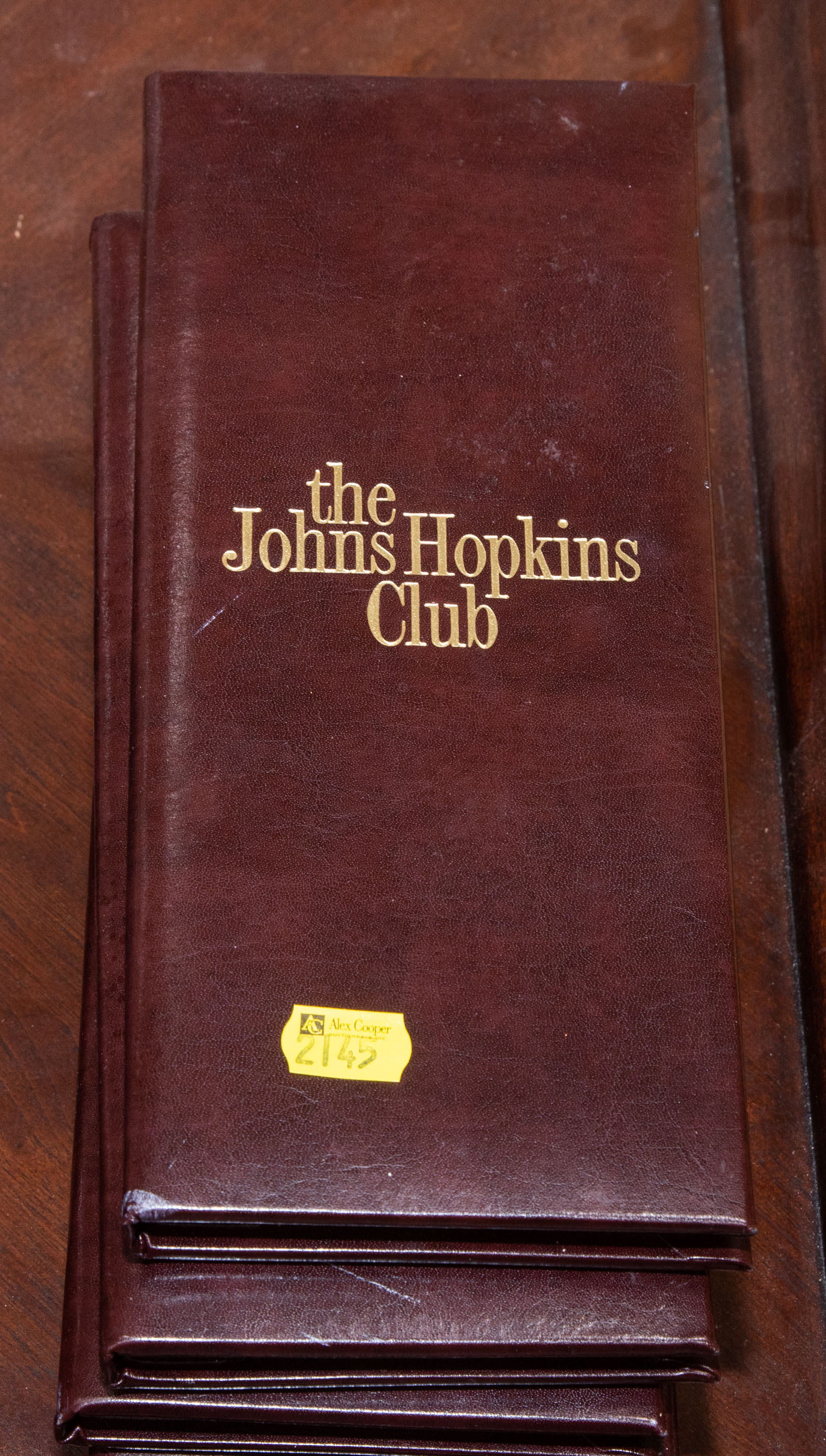 FIVE JOHNS HOPKINS CLUB WINE MENUS