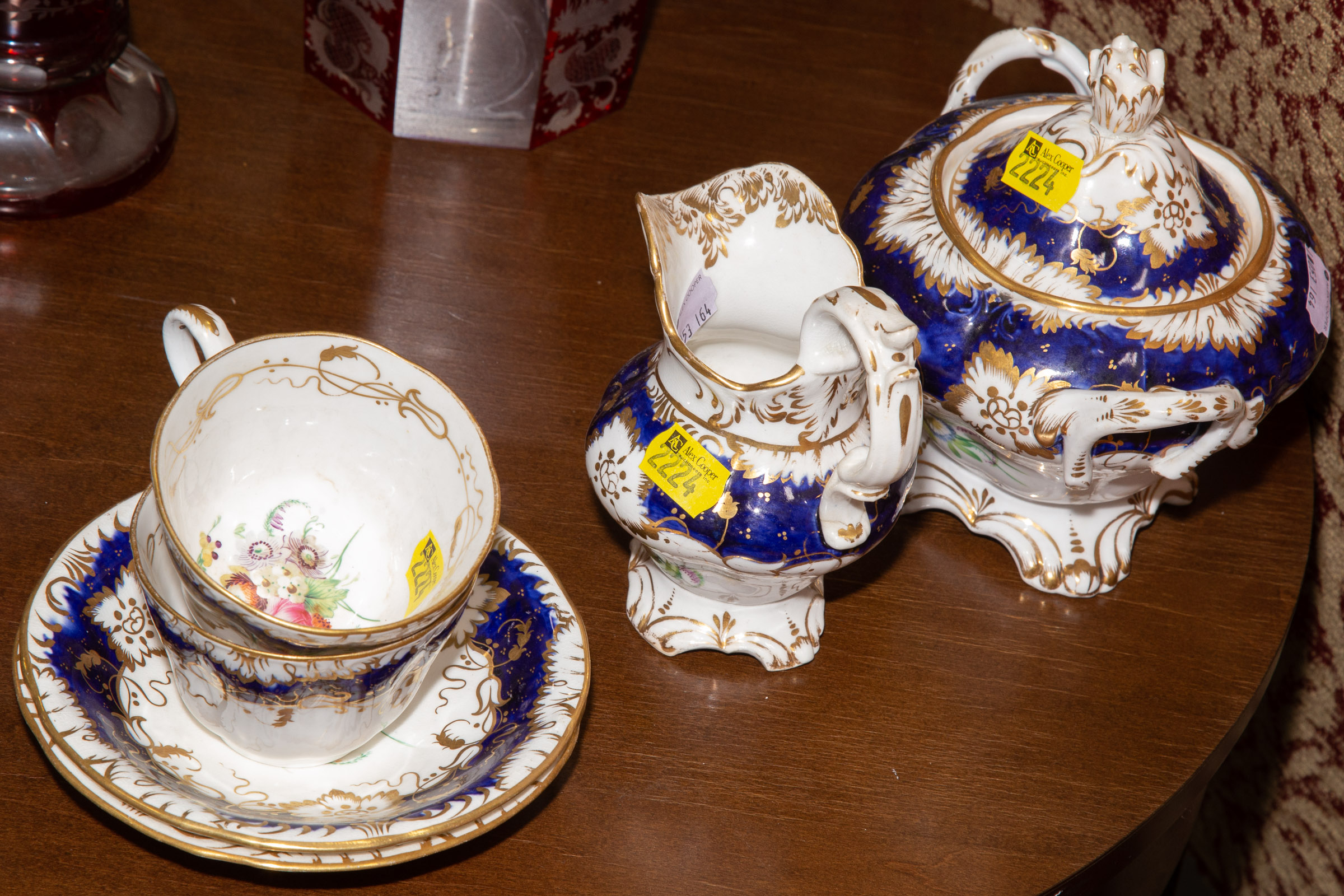 ENGLISH PARTIAL TEA SET Early 19th century.