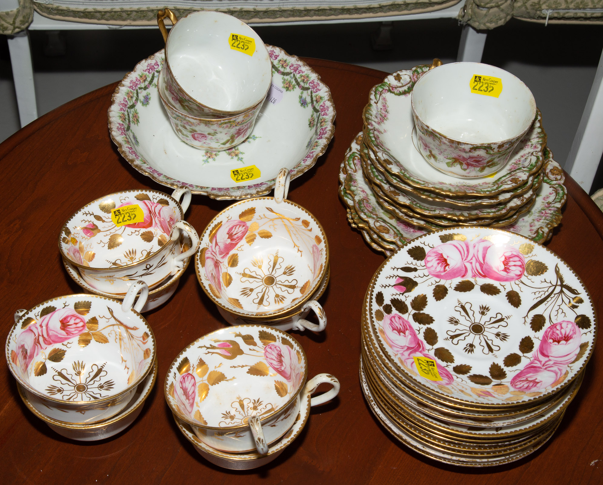 LIMOGES SPODE PARTIAL CHINA SETS 33515e