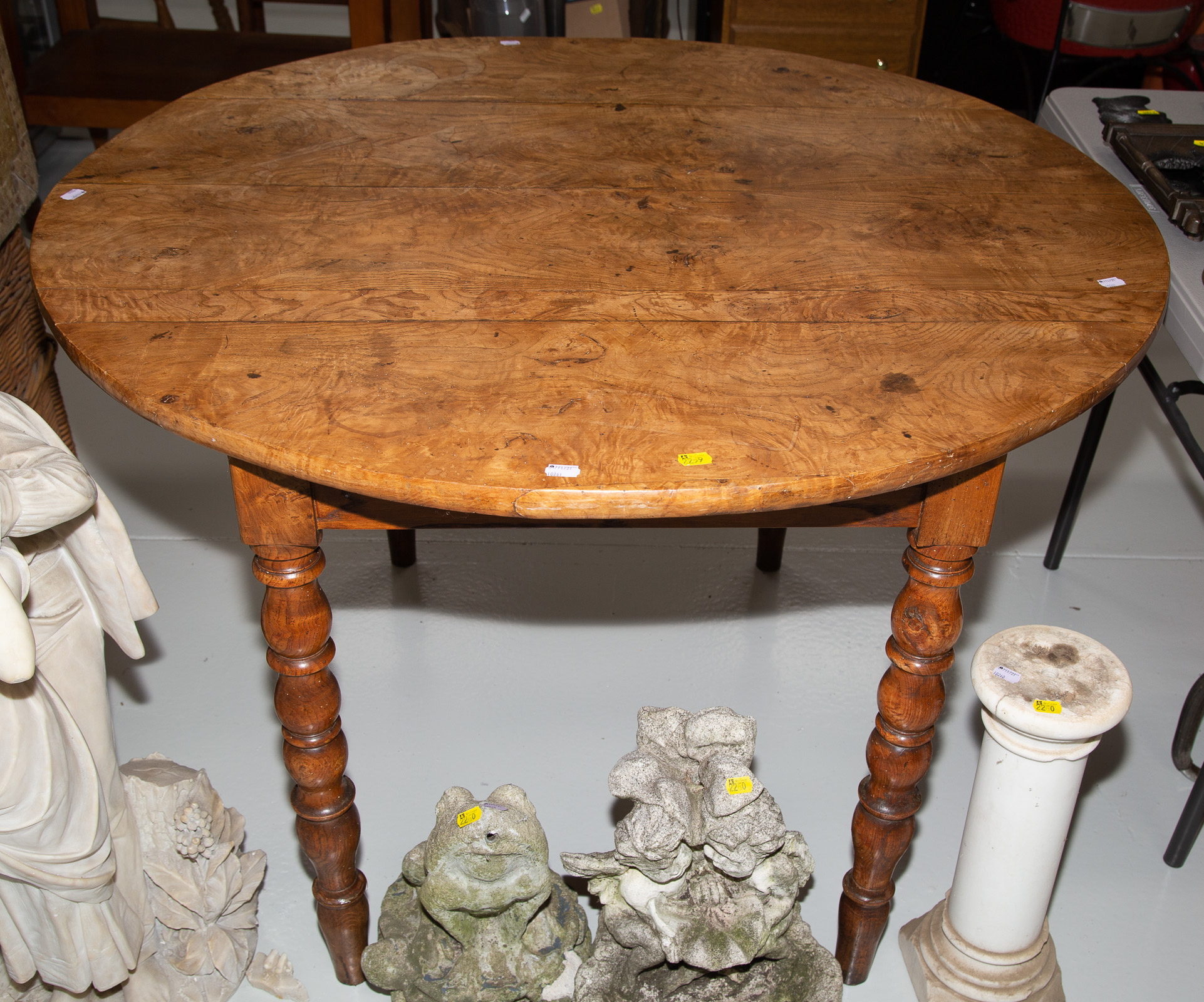 CONTINENTAL ELM BURL KITCHEN TABLE