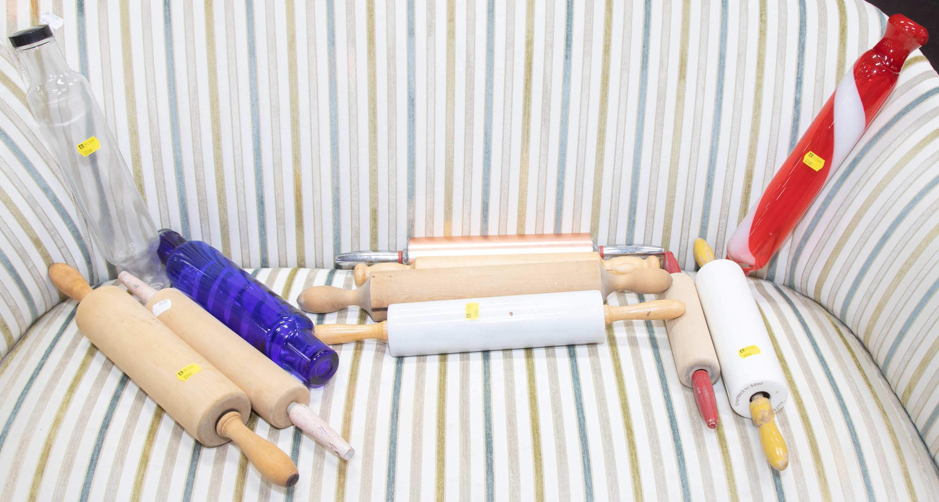 COLLECTION OF ELEVEN ROLLING PINS