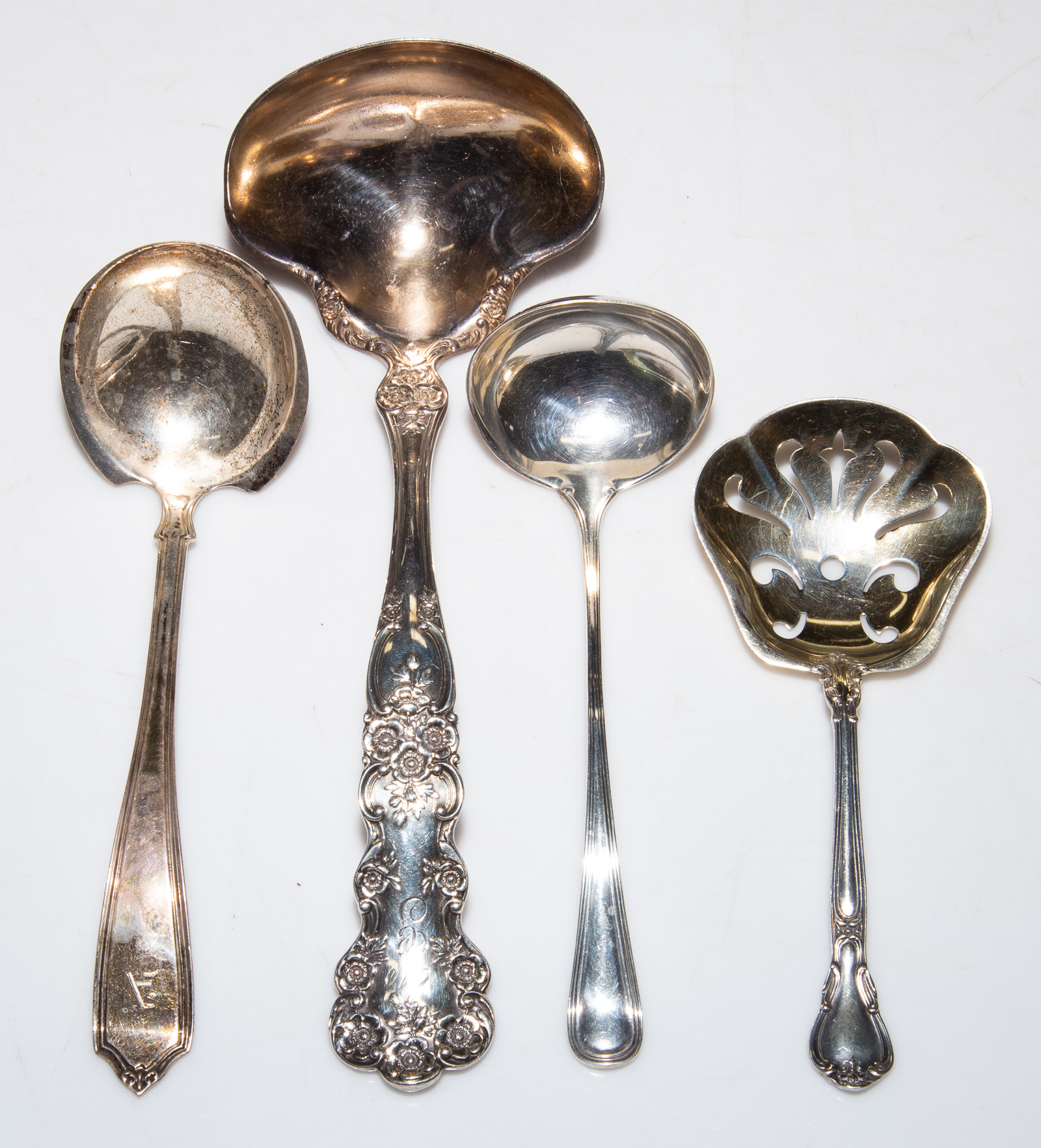 FOUR AMERICAN STERLING SERVING