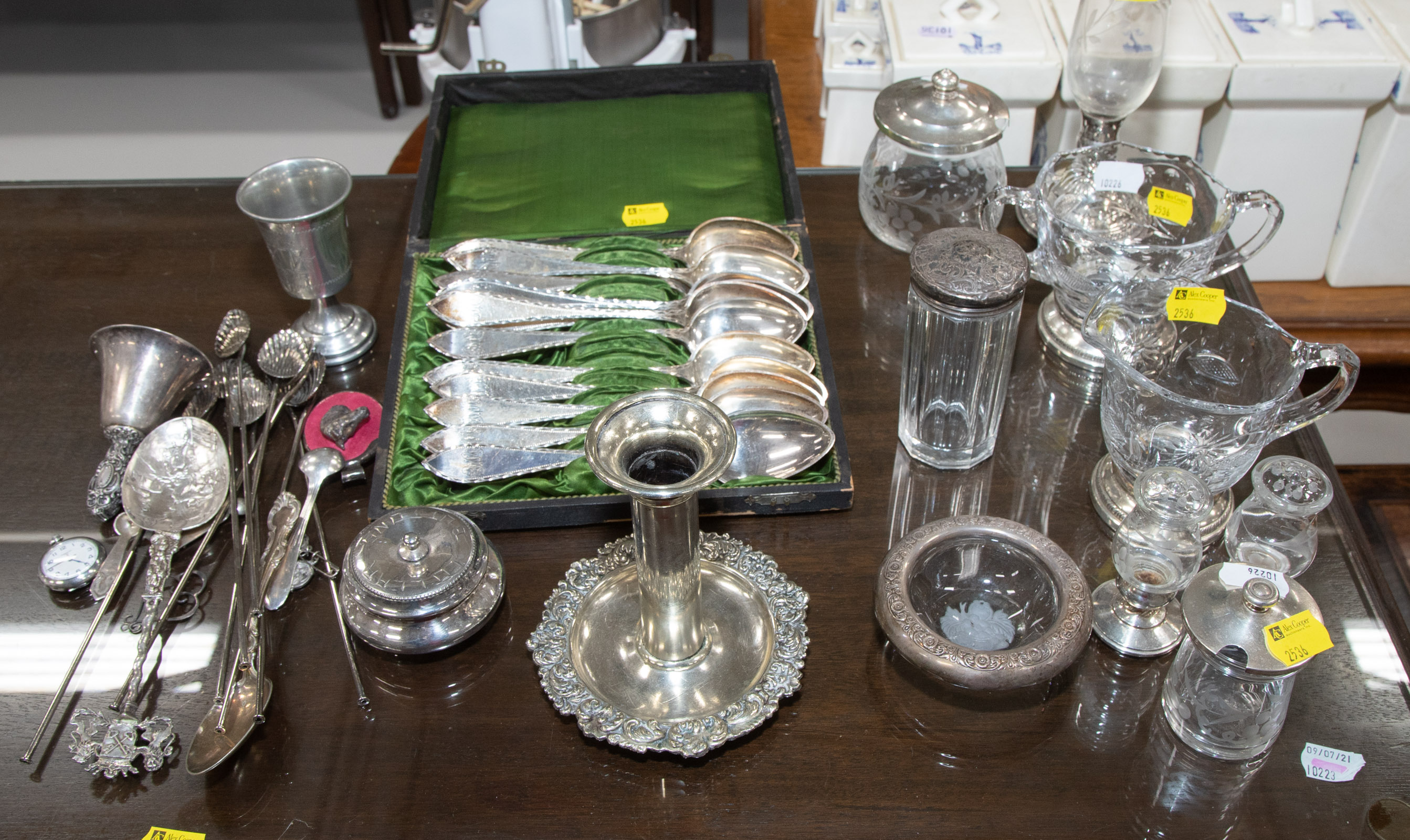 SET OF SILVER PLATED K. KRISTIANSEN