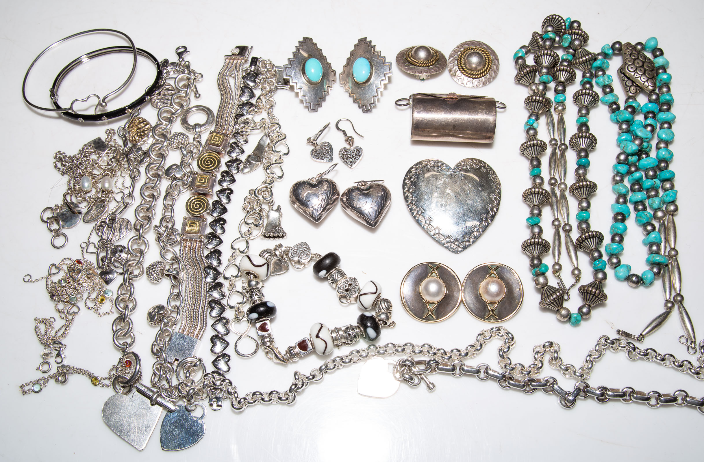 A NICE ASSORTMENT OF STERLING &