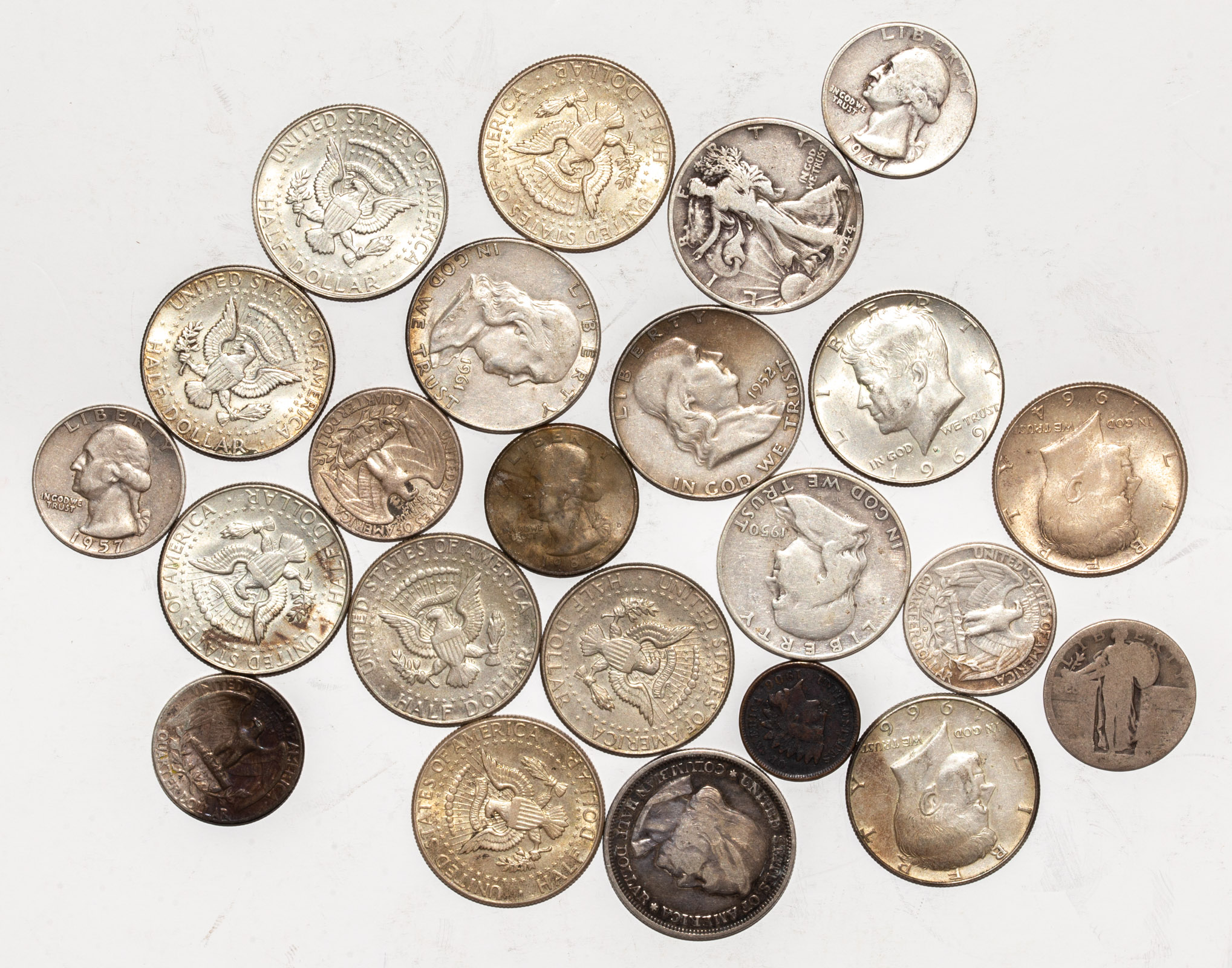 SILVER HALVES QUARTERS Eight 335312