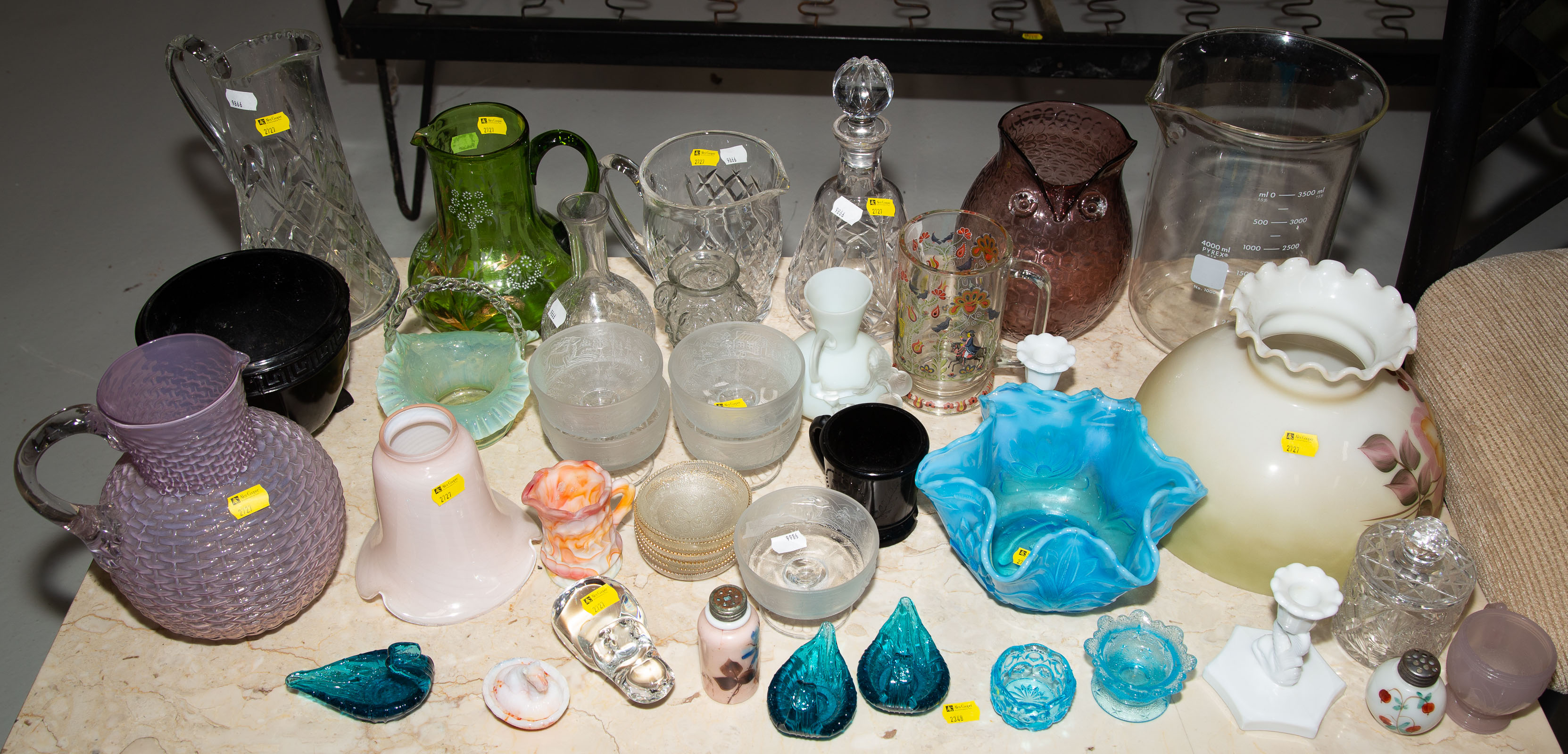 LARGE GROUPING OF GLASS ITEMS Including