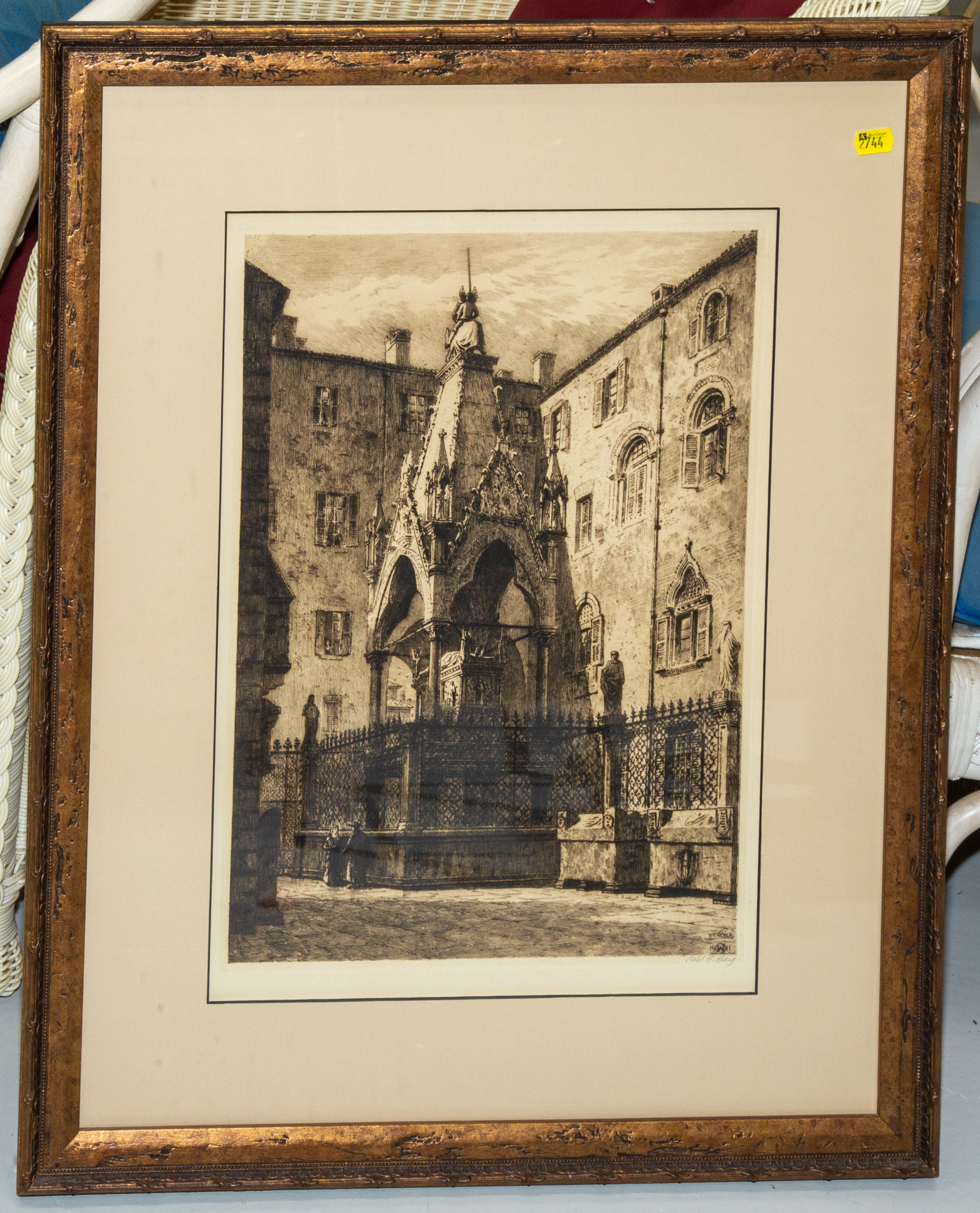 AXEL H HAIG VERONA ETCHING 335341