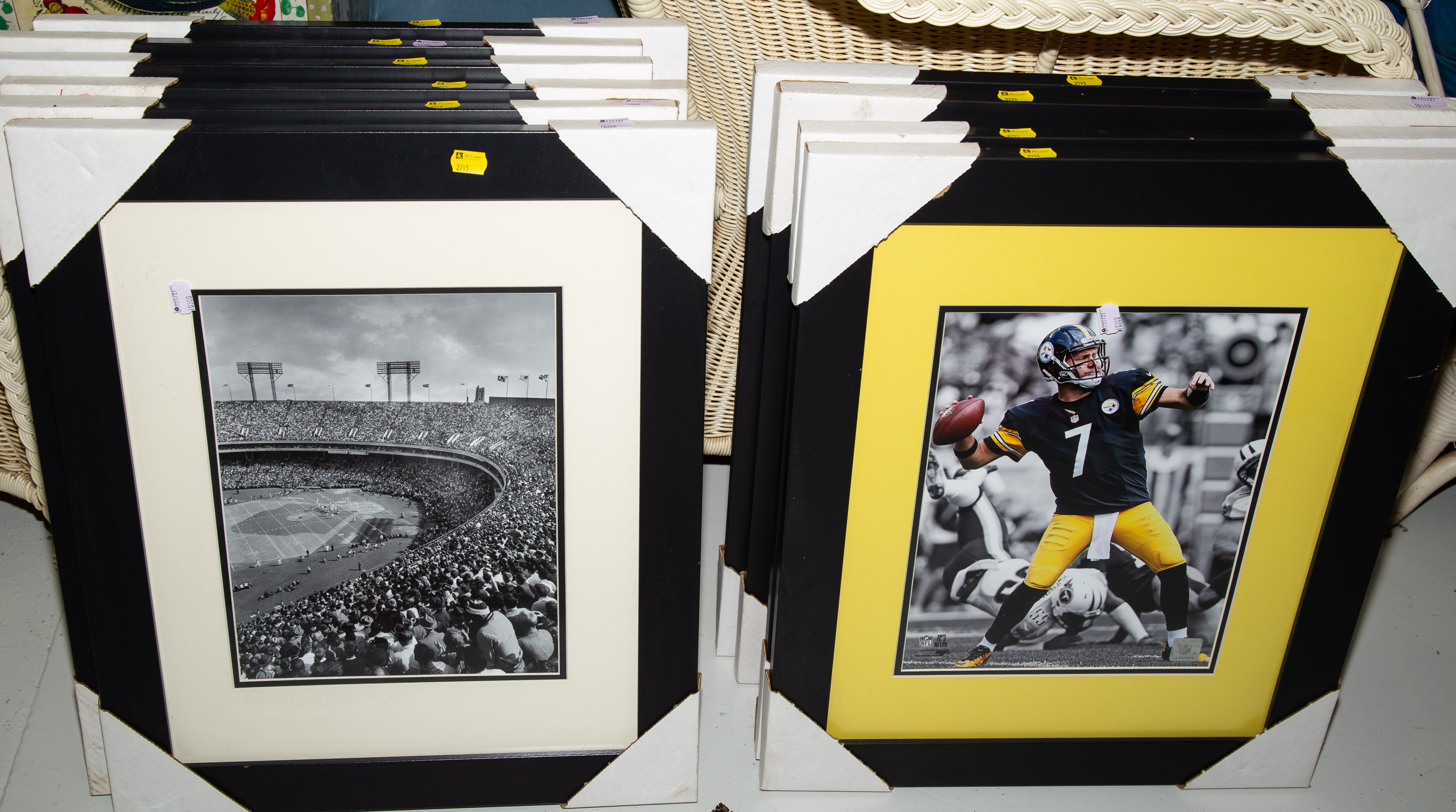 TEN FRAMED FOOTBALL PHOTOGRAPHS 335373