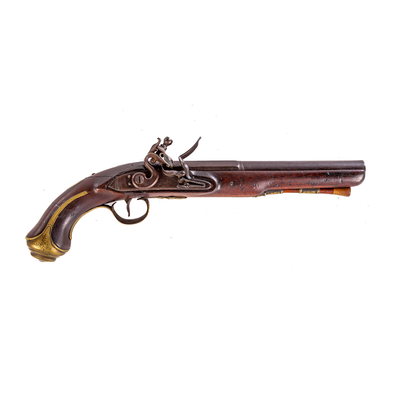 ENGLISH FLINTLOCK NAVAL BELT PISTOL,