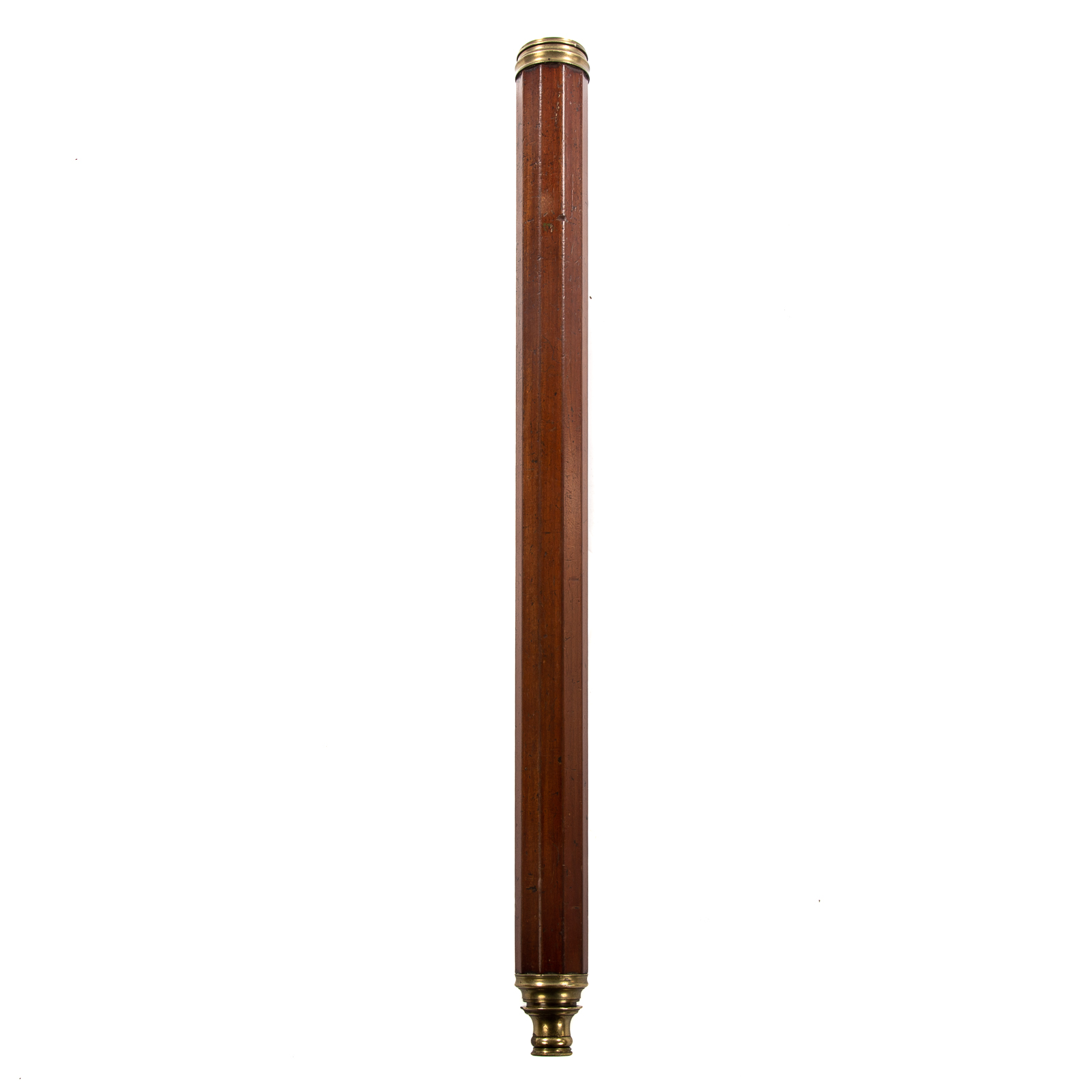 FIELD TELESCOPE, FACETED WALNUT AND