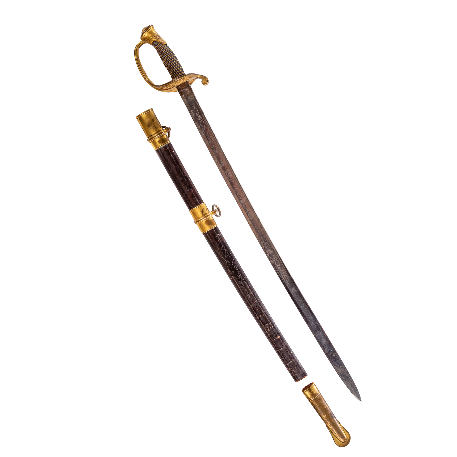 U. S MODEL 1850 OFFICERS SWORD Scabbard,