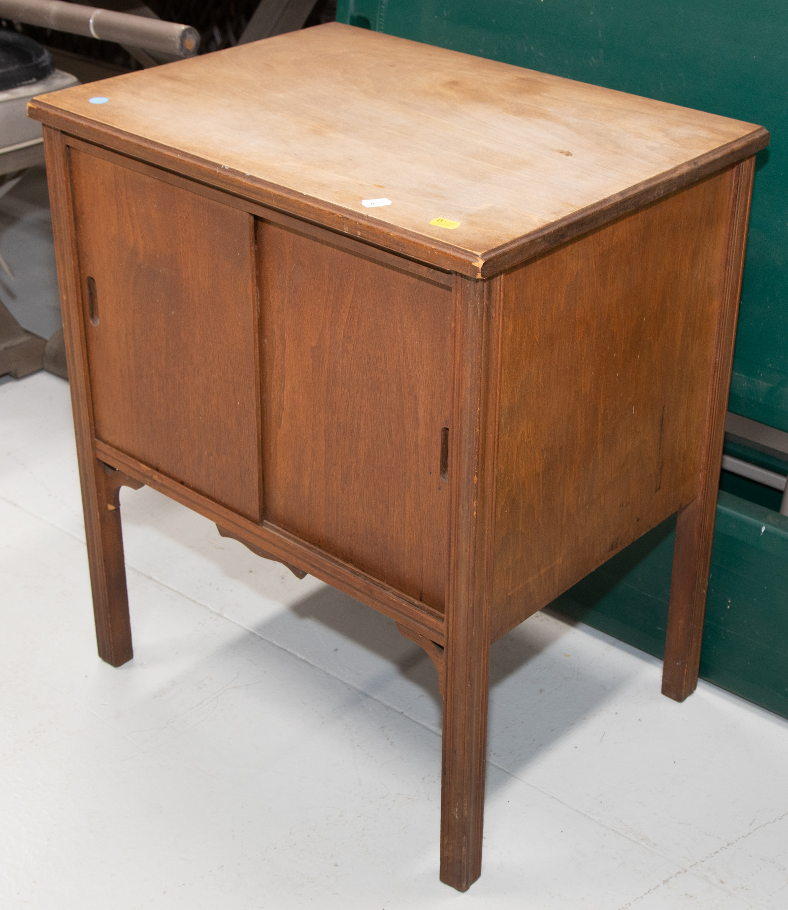 WALNUT RECORD CABINET Mid 20th