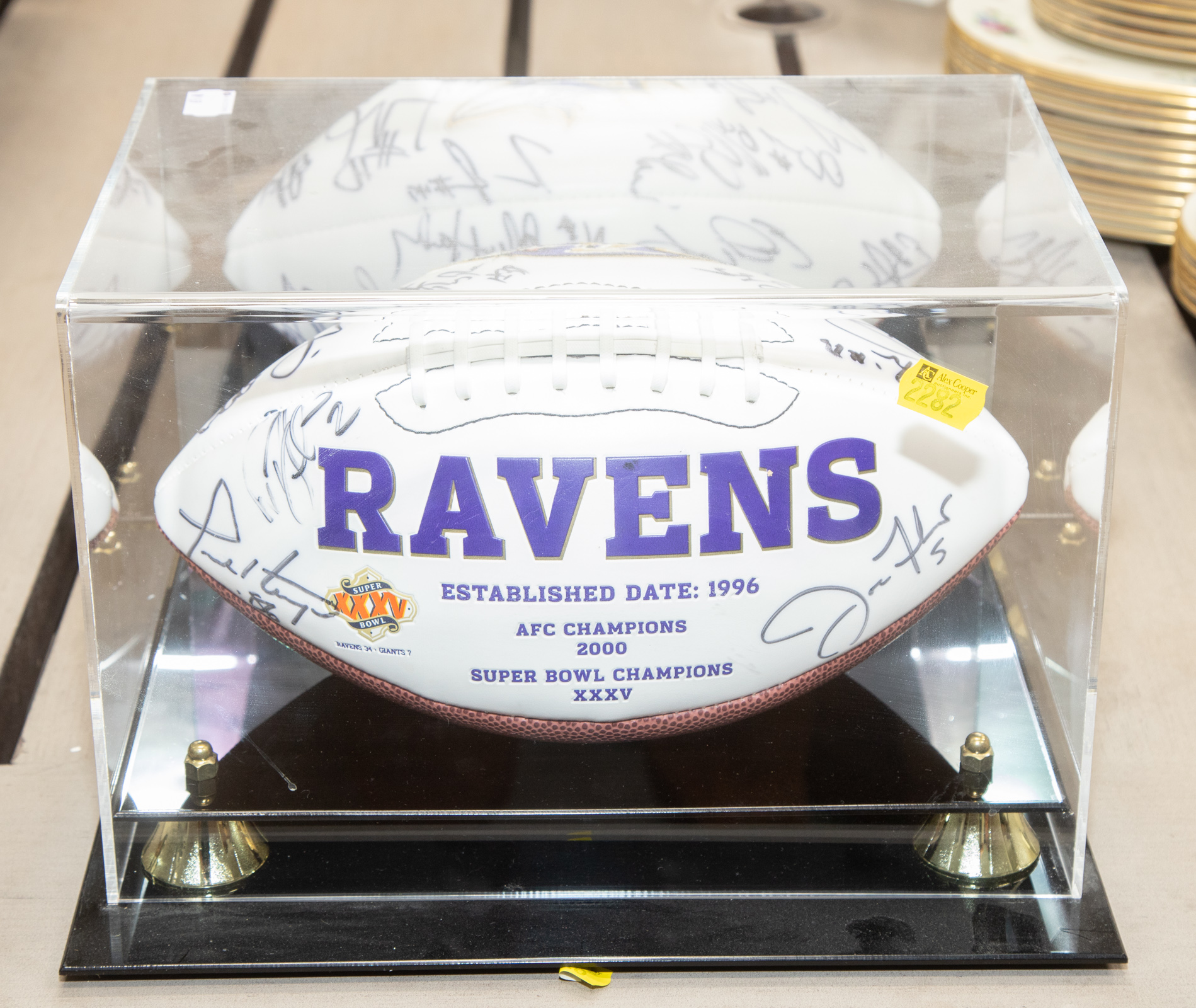 2008 BALTIMORE RAVENS SIGNED FOOTBALL