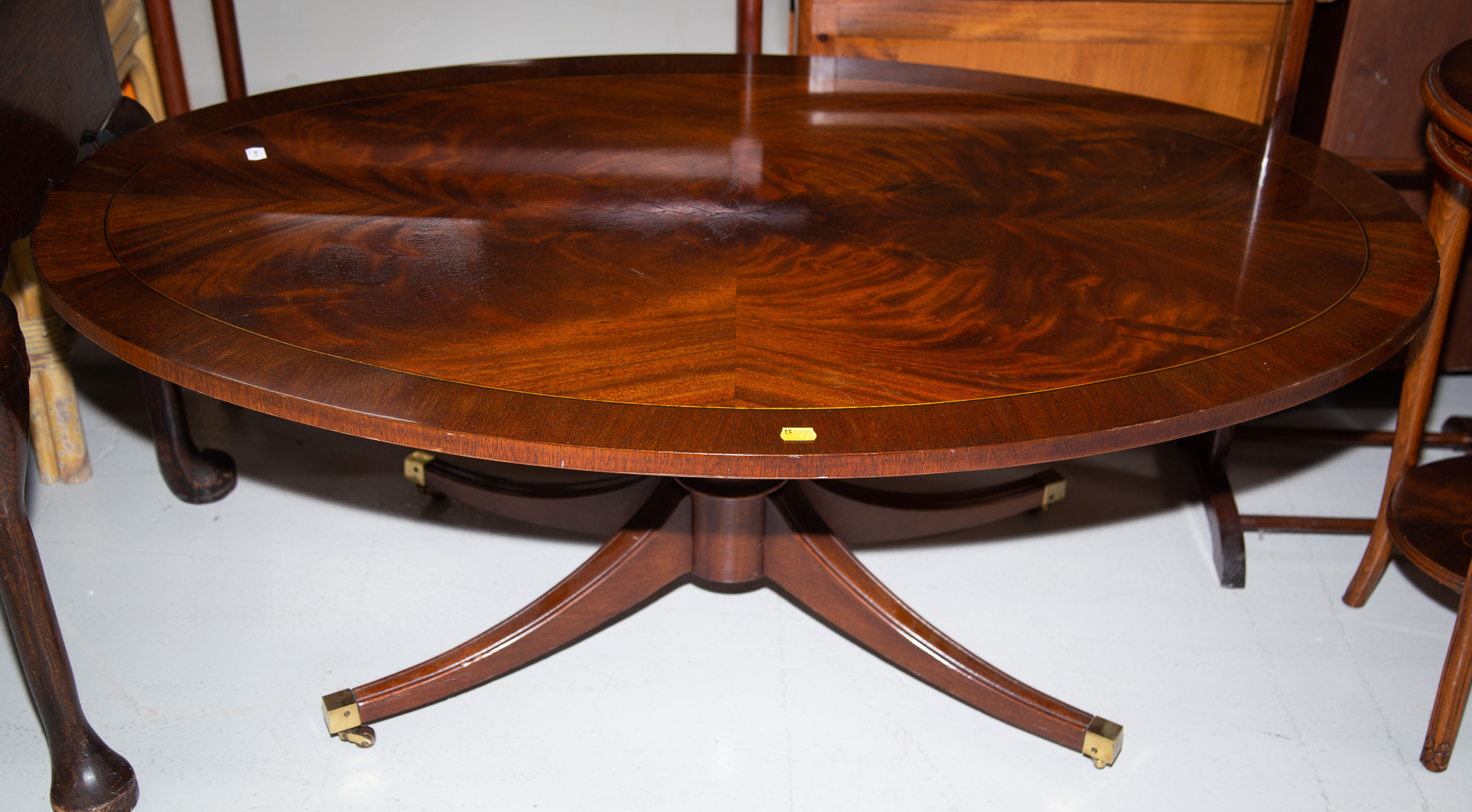 REGENCY STYLE MAHOGANY COFFEE TABLE