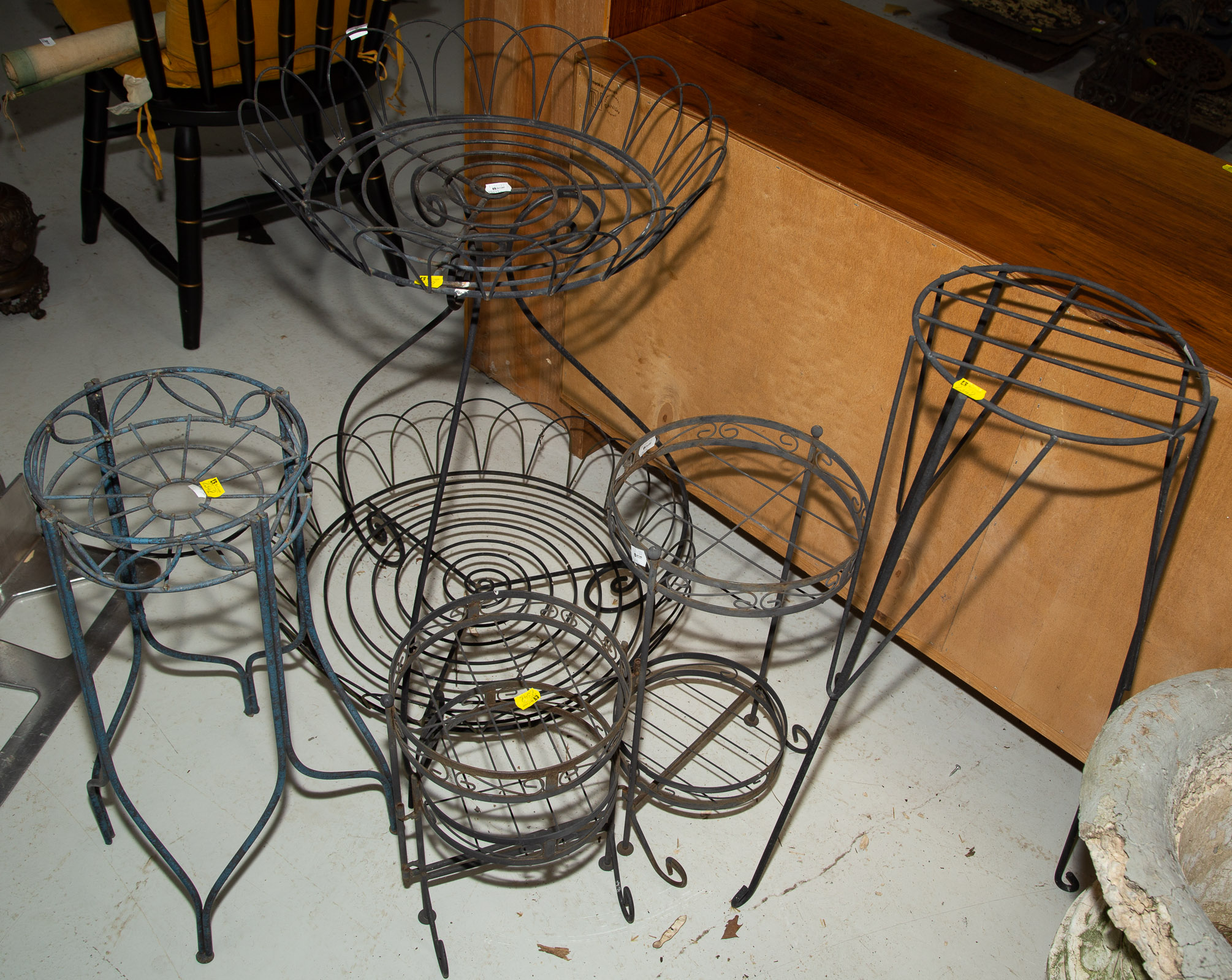 FOUR IRON WIREWORK PLANT STANDS