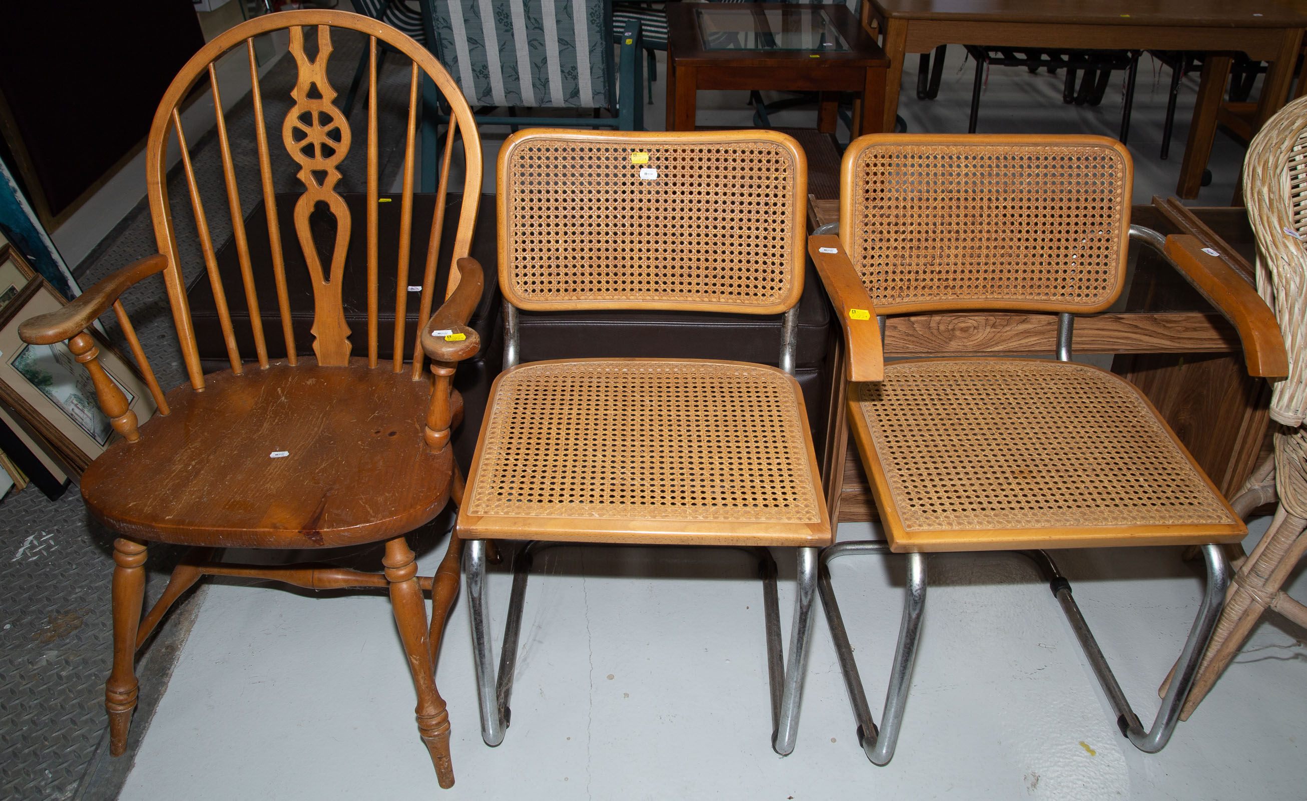 THREE ASSORTED CHAIRS Includes