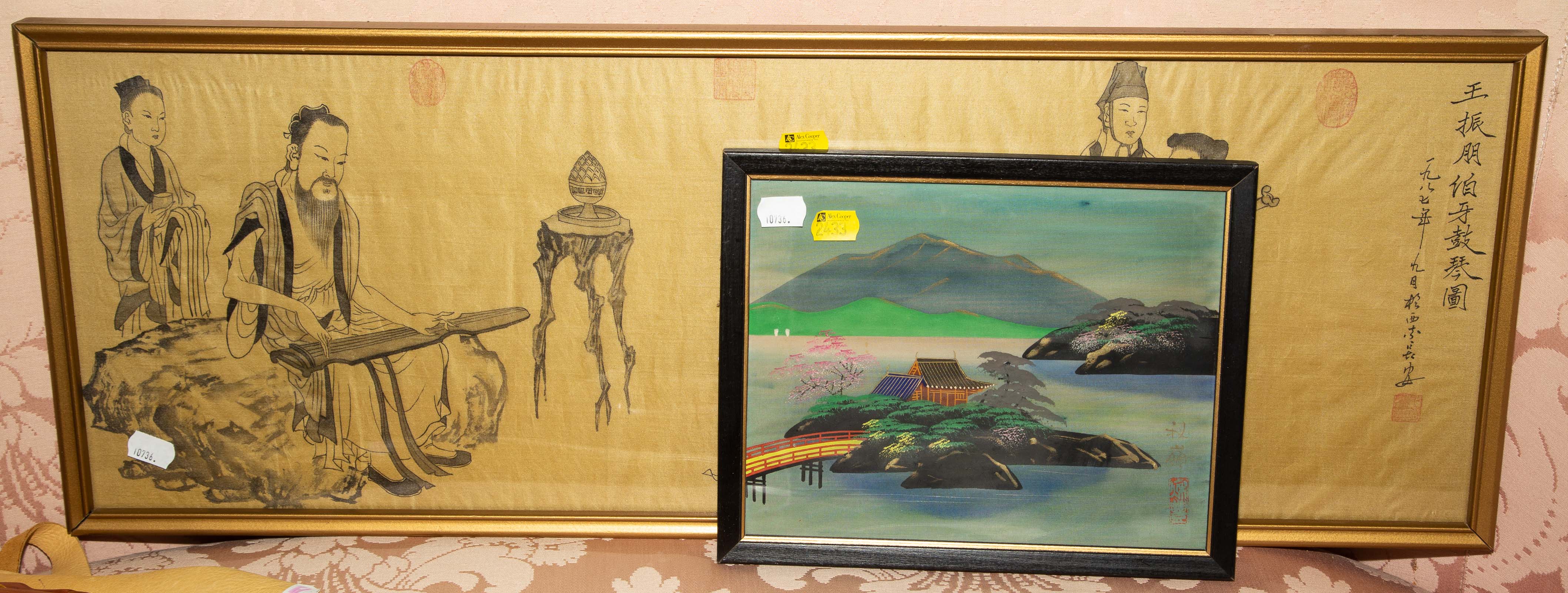 TWO ASIAN STYLE FRAMED PRINTS  337c66