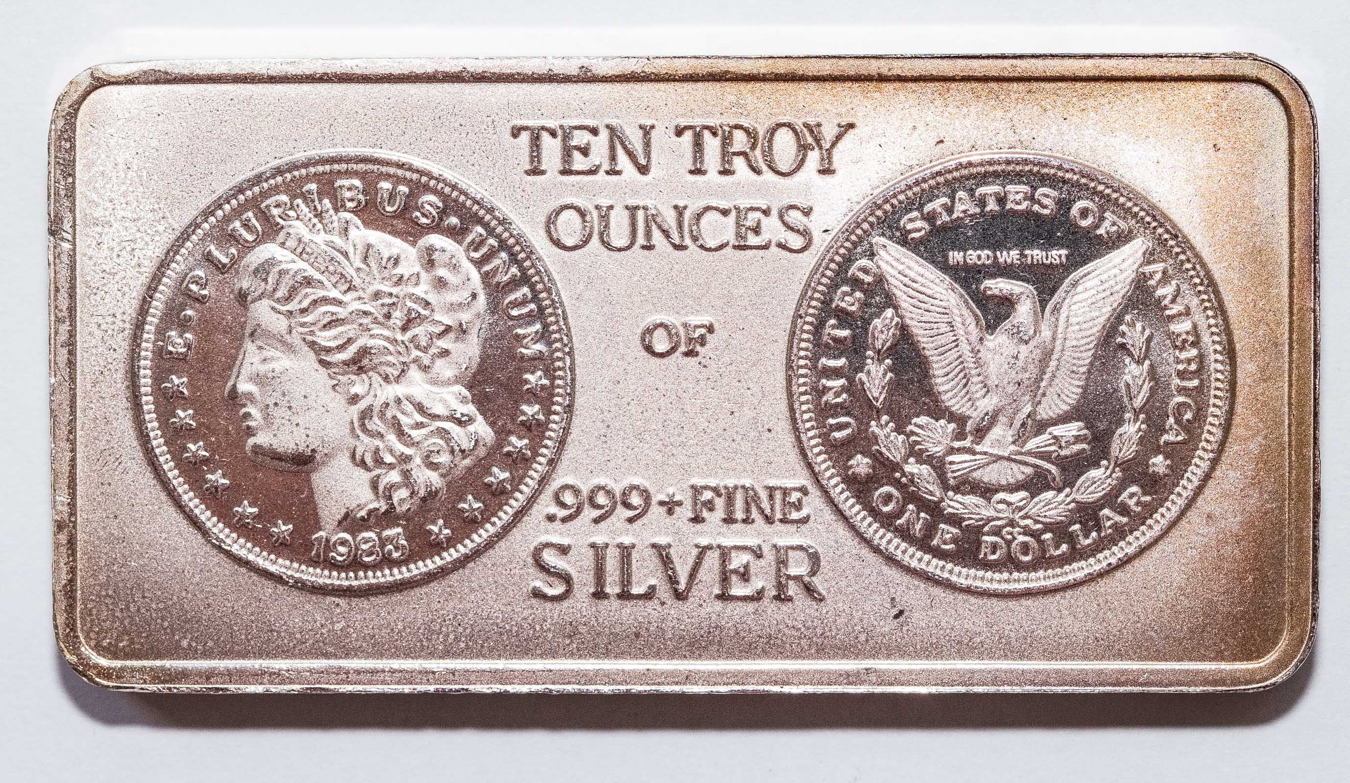 10 TROY OZ .999 SILVER BAR, SOUTH EAST