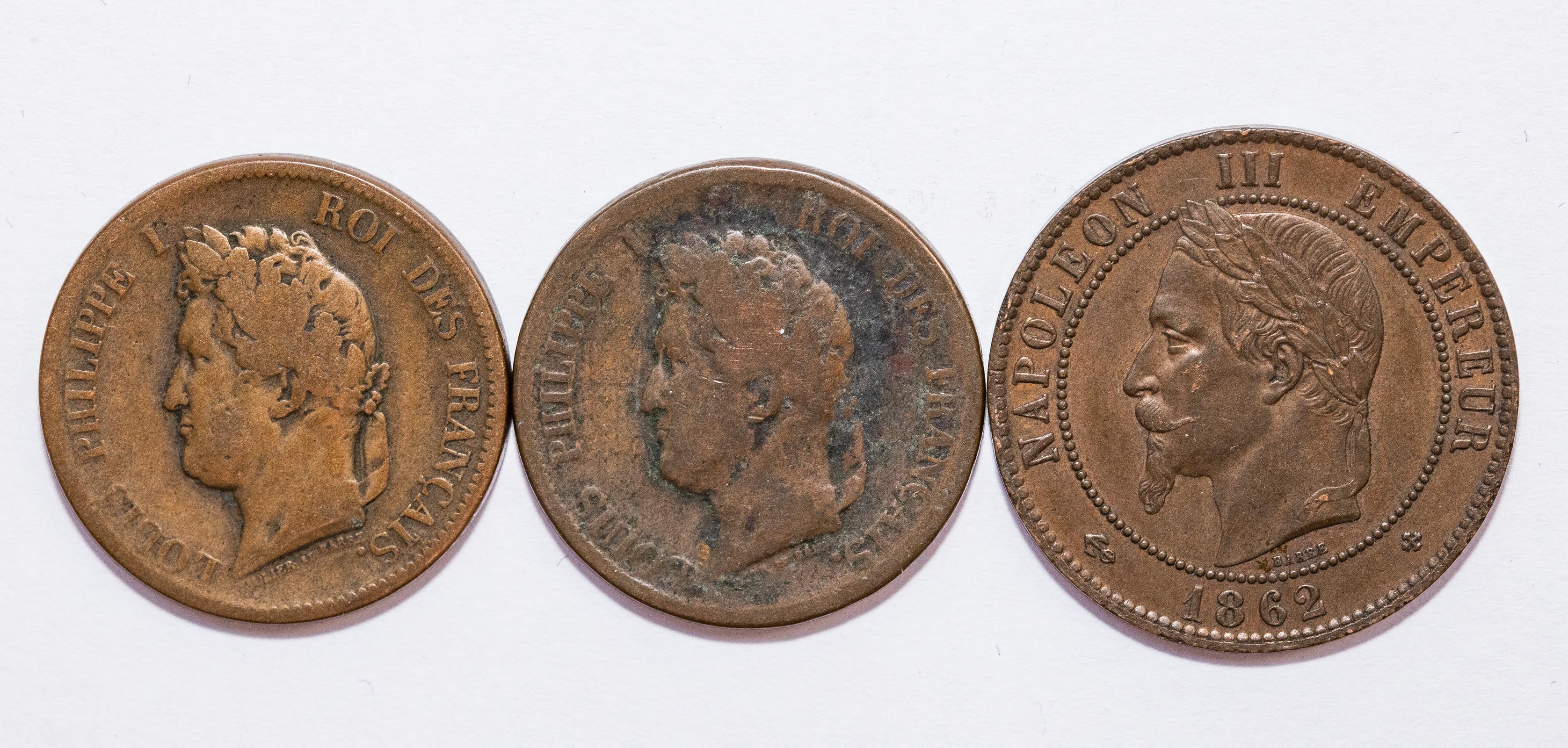 SEVERAL 19TH CENTURY FRENCH COINS 337cee