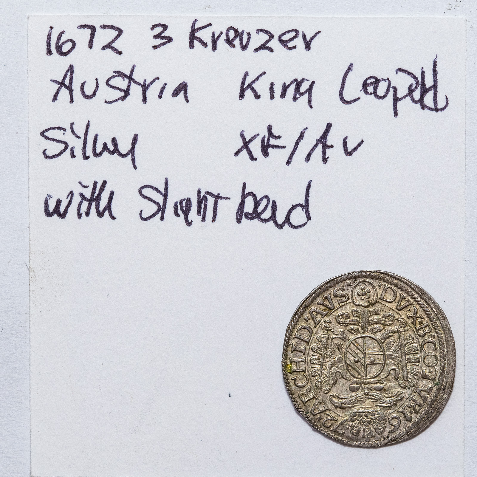 1672 AUSTRIAN 3 KREUZER KING 337ce6