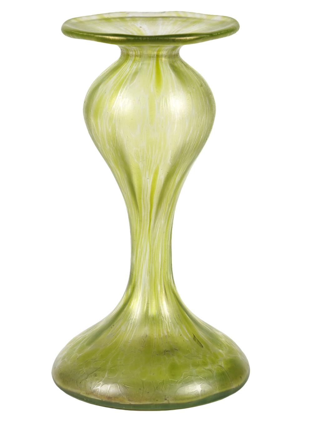 LOETZ GREEN IRIDESCENT ART GLASS