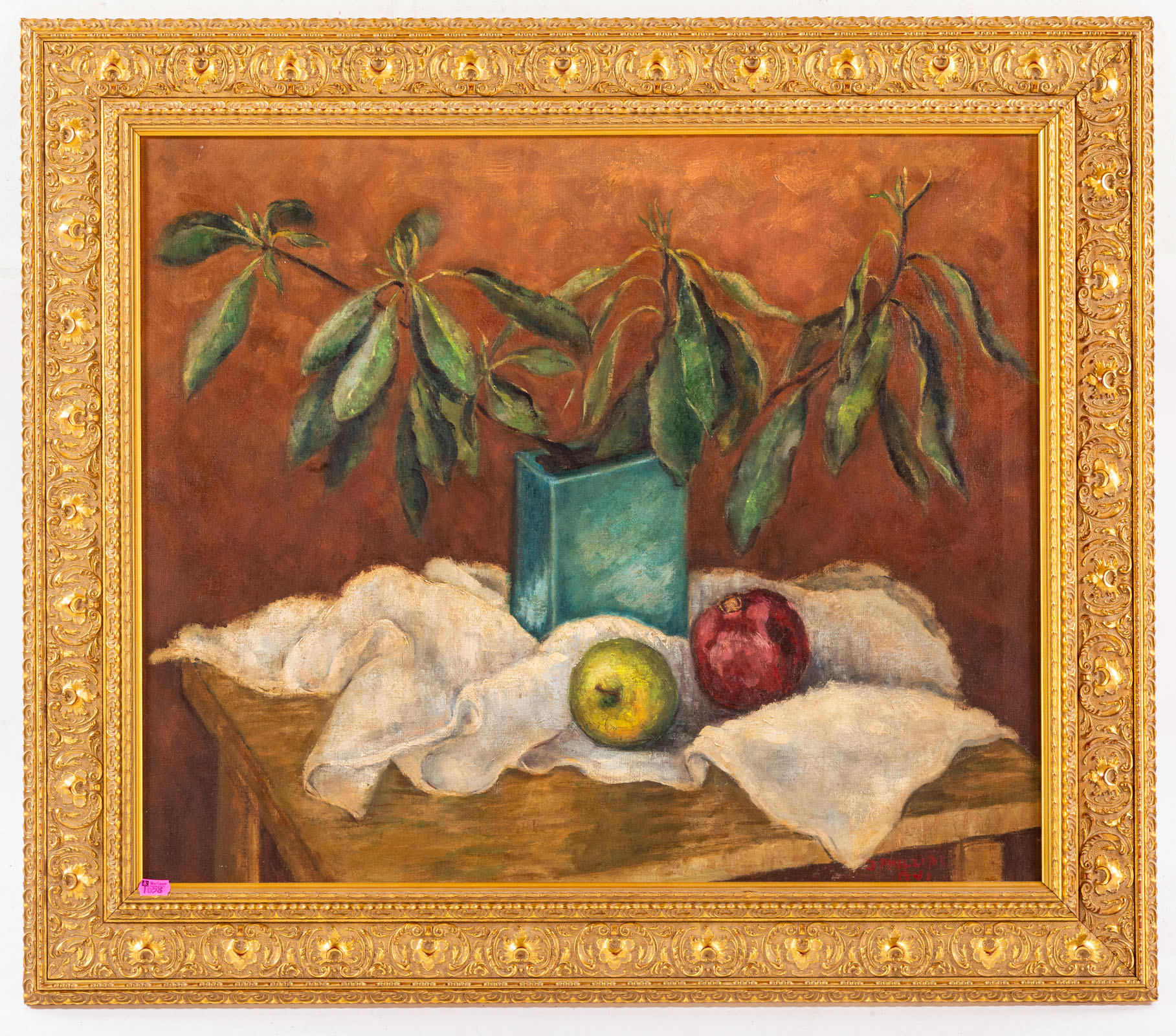 D PHILLIPS STILL LIFE WITH APPLES  337f5b