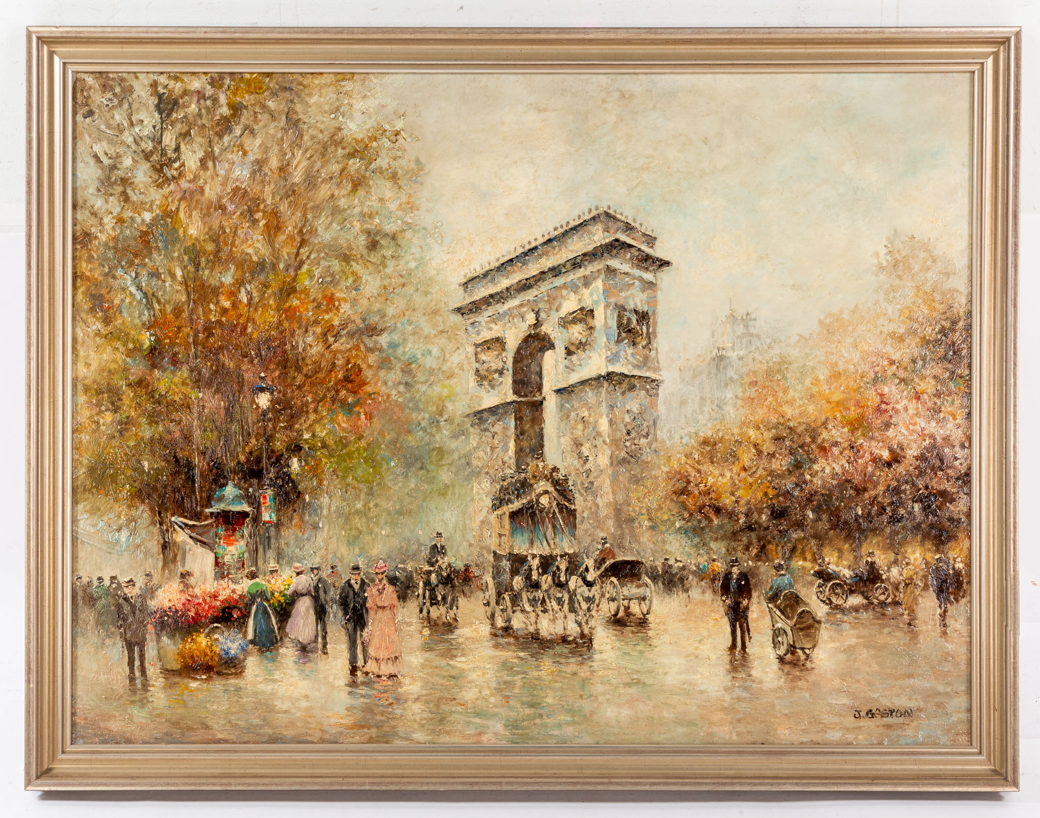 J. GASTON. PARIS STREET SCENE,