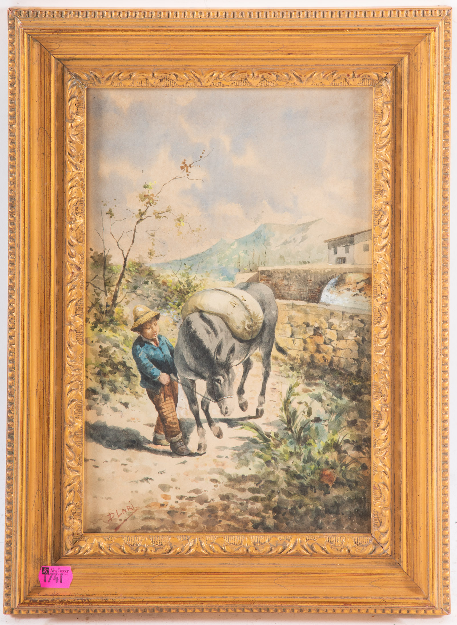 PIETRO LARI BOY LEADING A DONKEY  338013