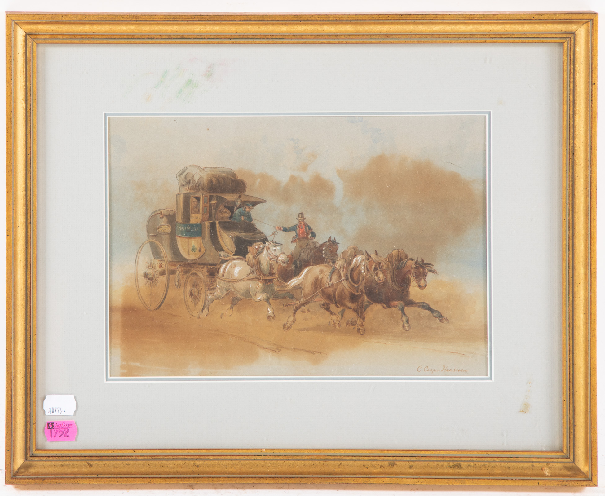 CHARLES COOPER HENDERSON. STAGECOACH,