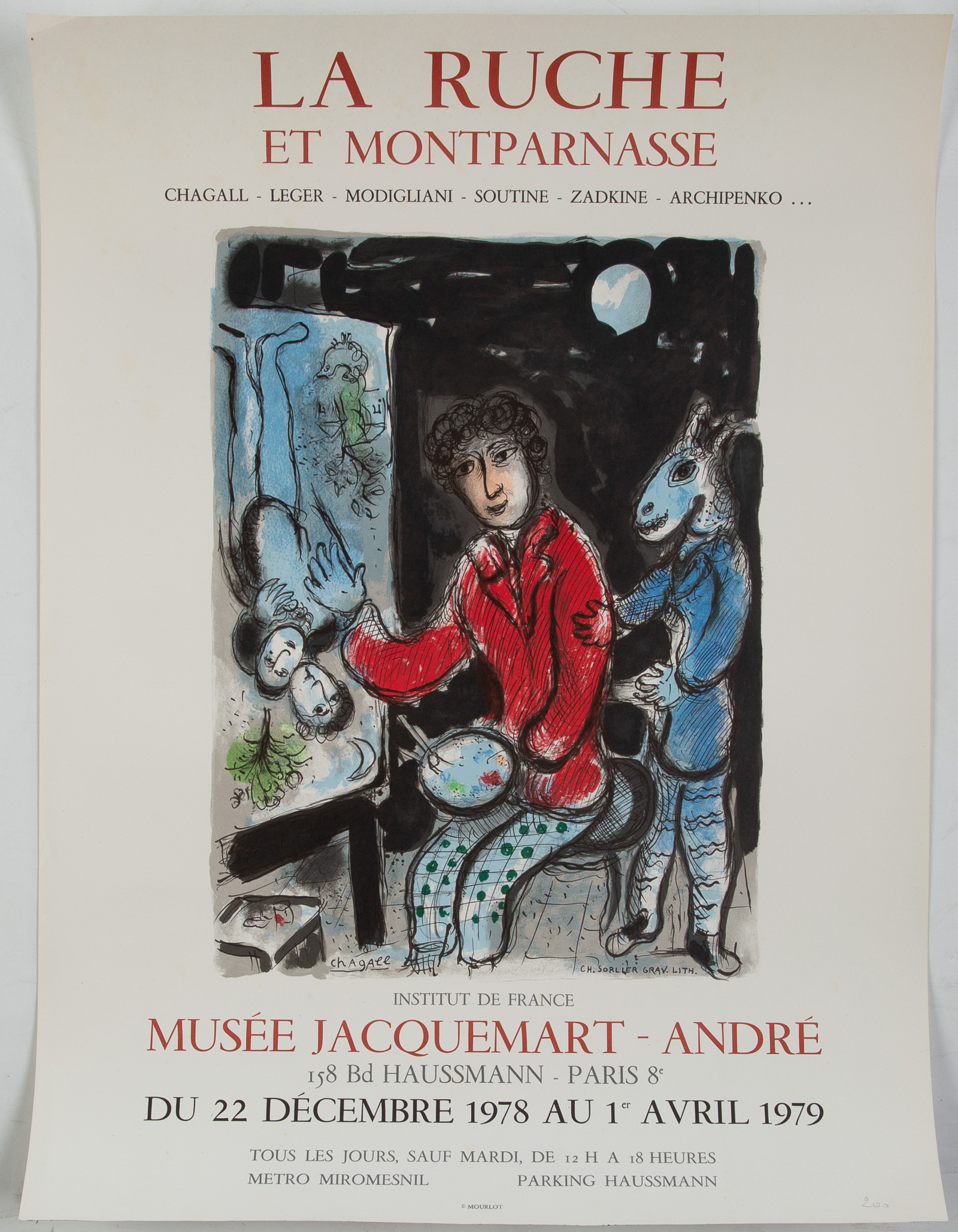 LA RUCHE ET MONTPARNASE EXHIBITION POSTER