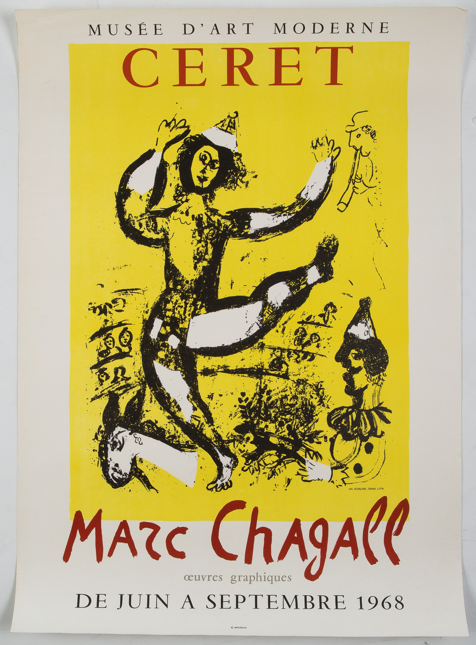 MARC CHAGALL CERET OFFSET LITHOGRAPH 3380ff