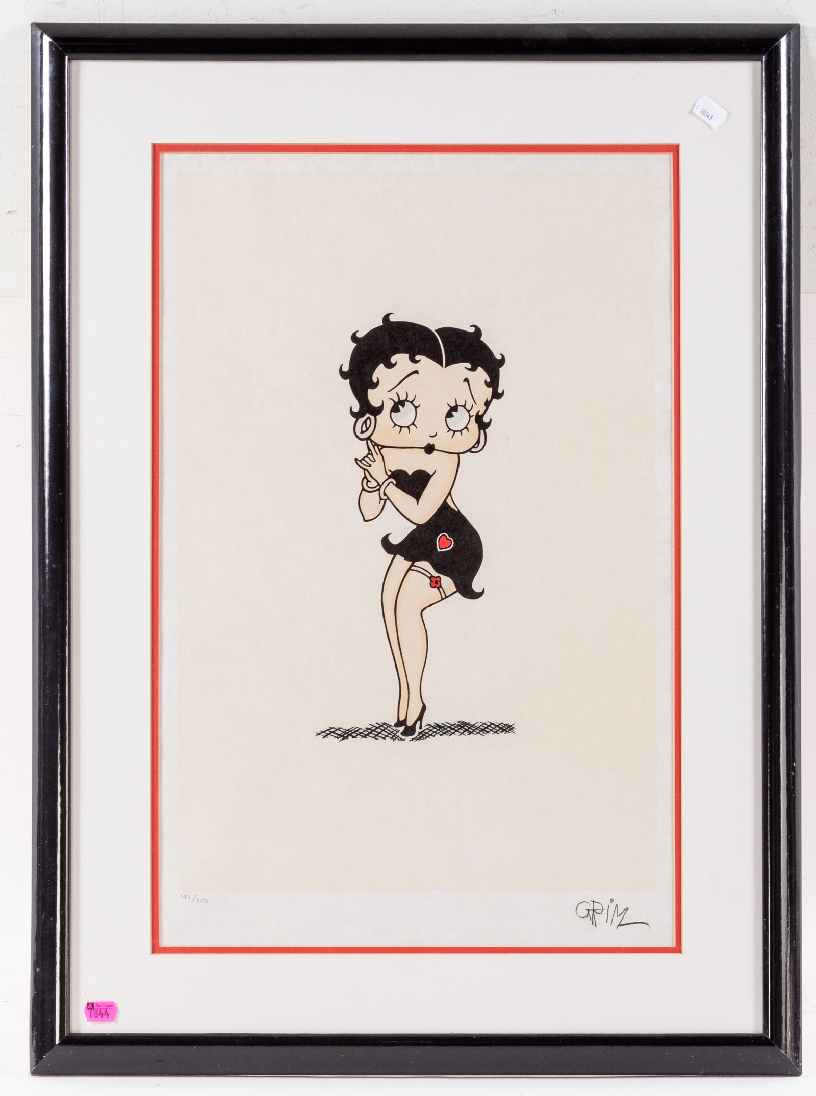 GRIM NATWICK. BETTY BOOP, SIGNED